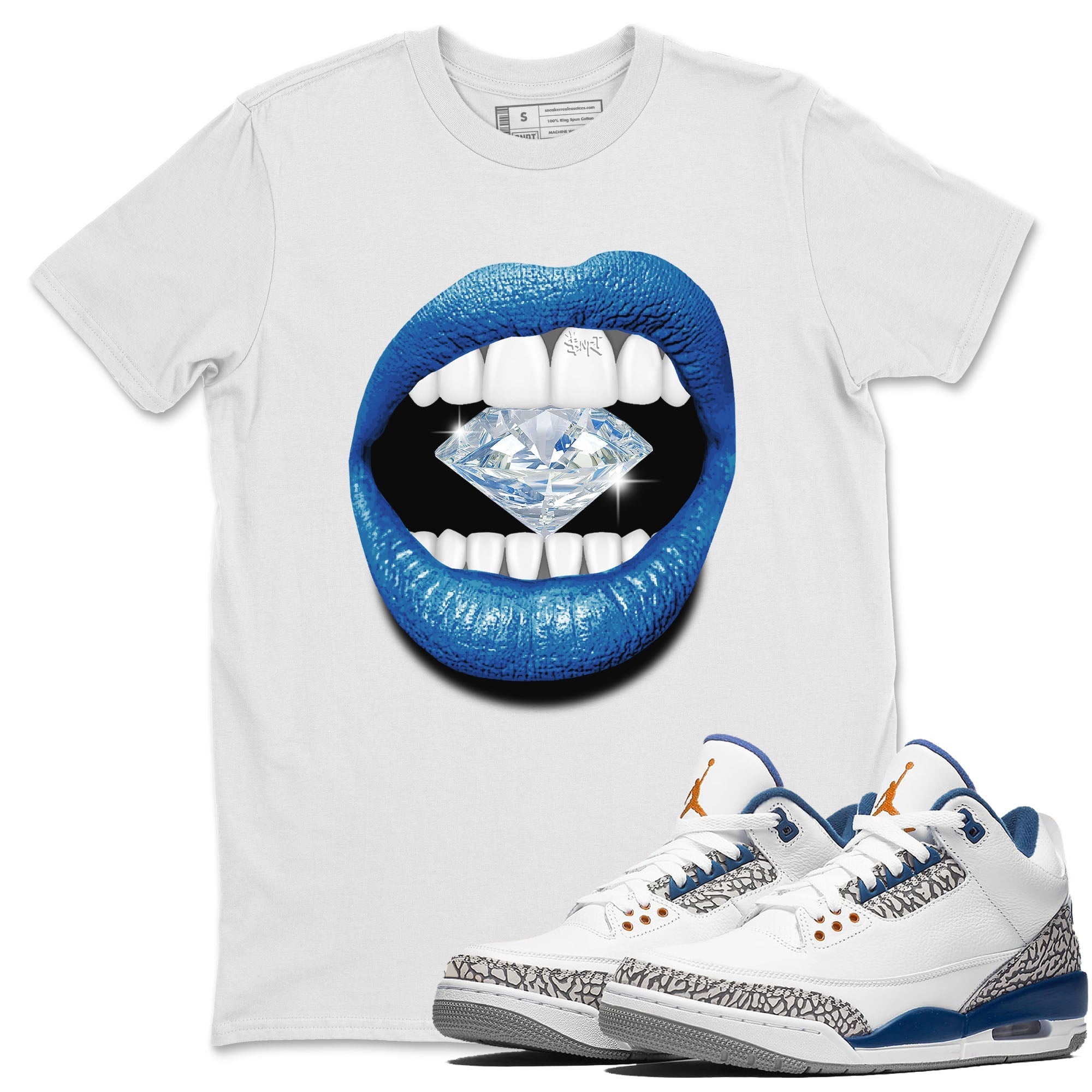 Lips Diamond Unisex Tops - Air Jordan 3 Wizards