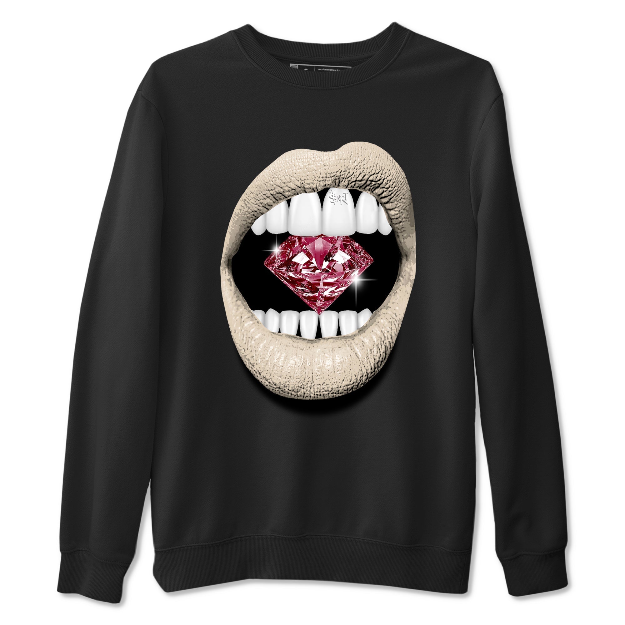 Lips Diamond snkmatch Tees - Air Jordan 4 A Ma Maniere x Fossil Stone
