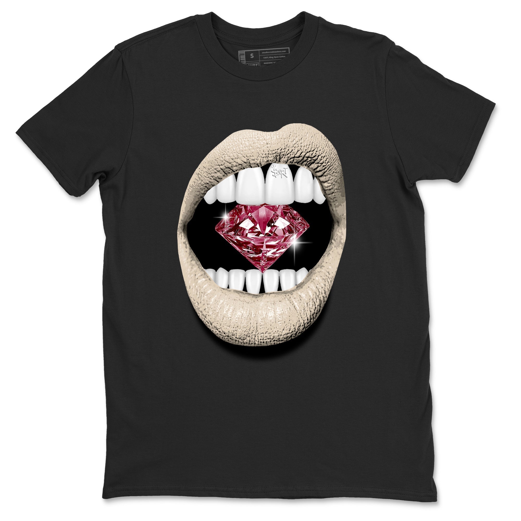 Lips Diamond snkmatch Tees - Air Jordan 4 A Ma Maniere x Fossil Stone