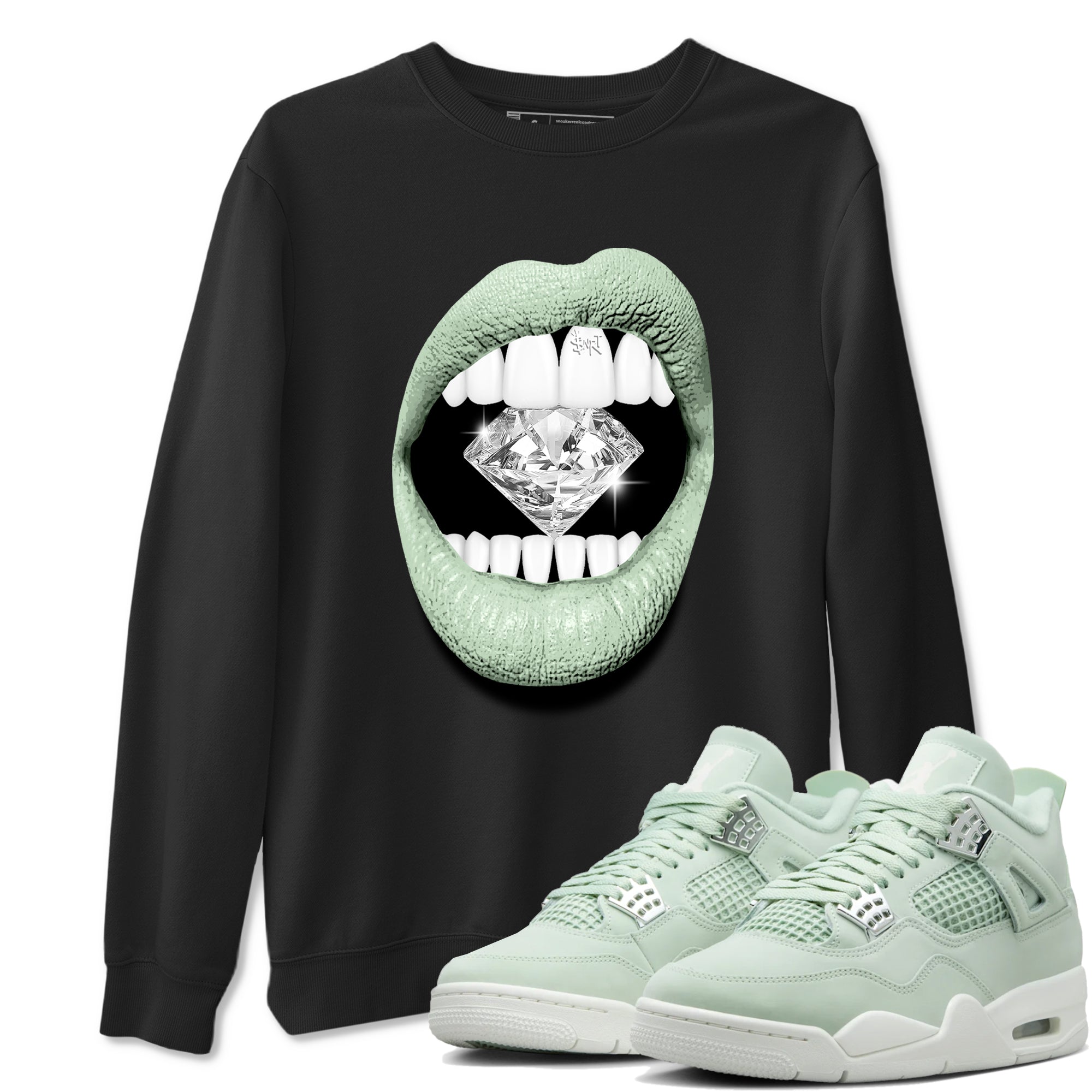 Lips Diamond snkmatch Tees - Air Jordan 4 Abundance