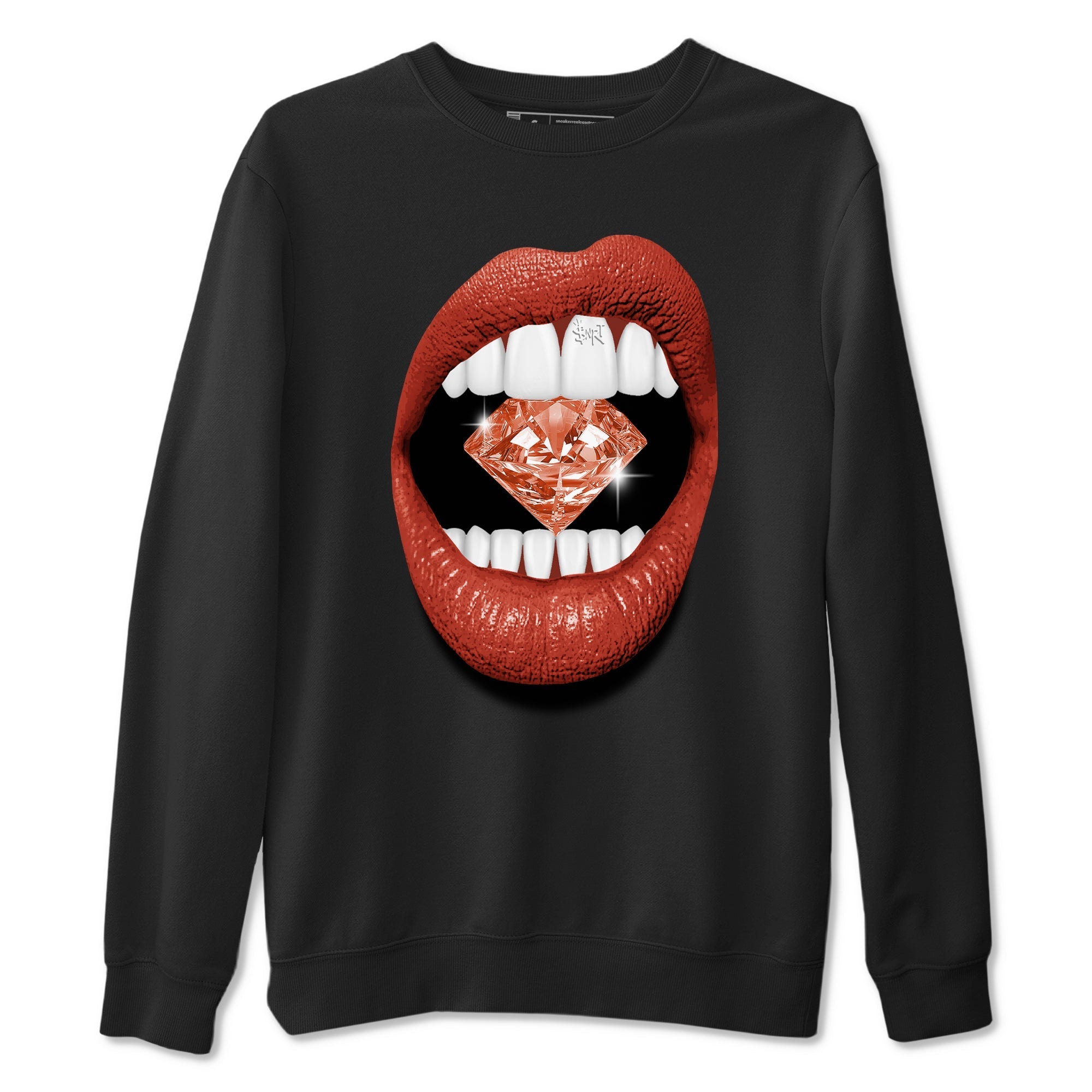 Lips Diamond snkmatch Tees - Air Jordan 4 Brick By Brick
