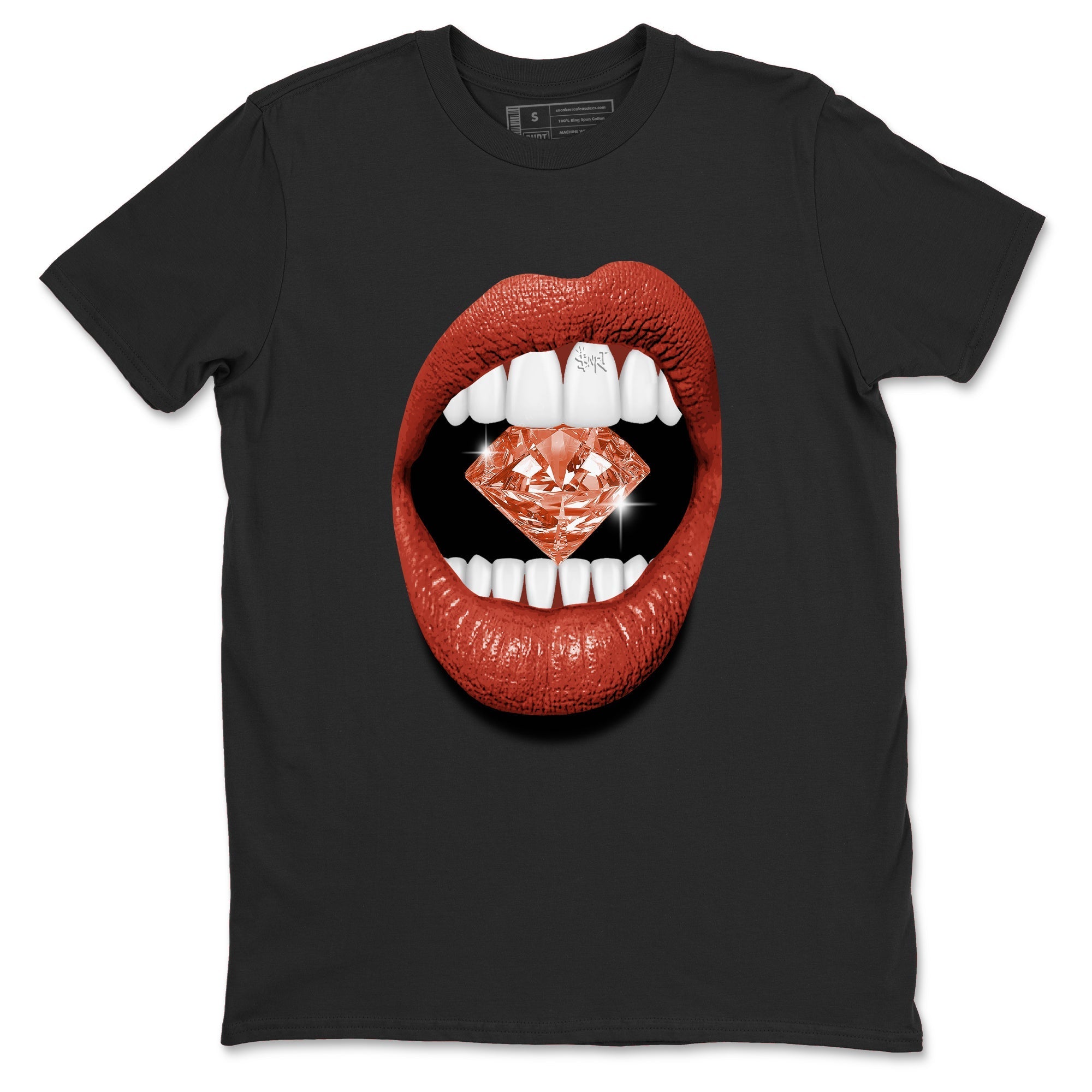 Lips Diamond snkmatch Tees - Air Jordan 4 Brick By Brick
