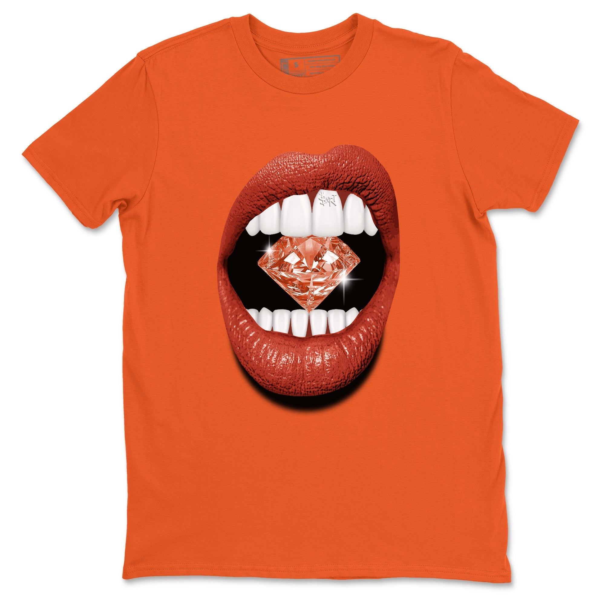 Lips Diamond snkmatch Tees - Air Jordan 4 Brick By Brick