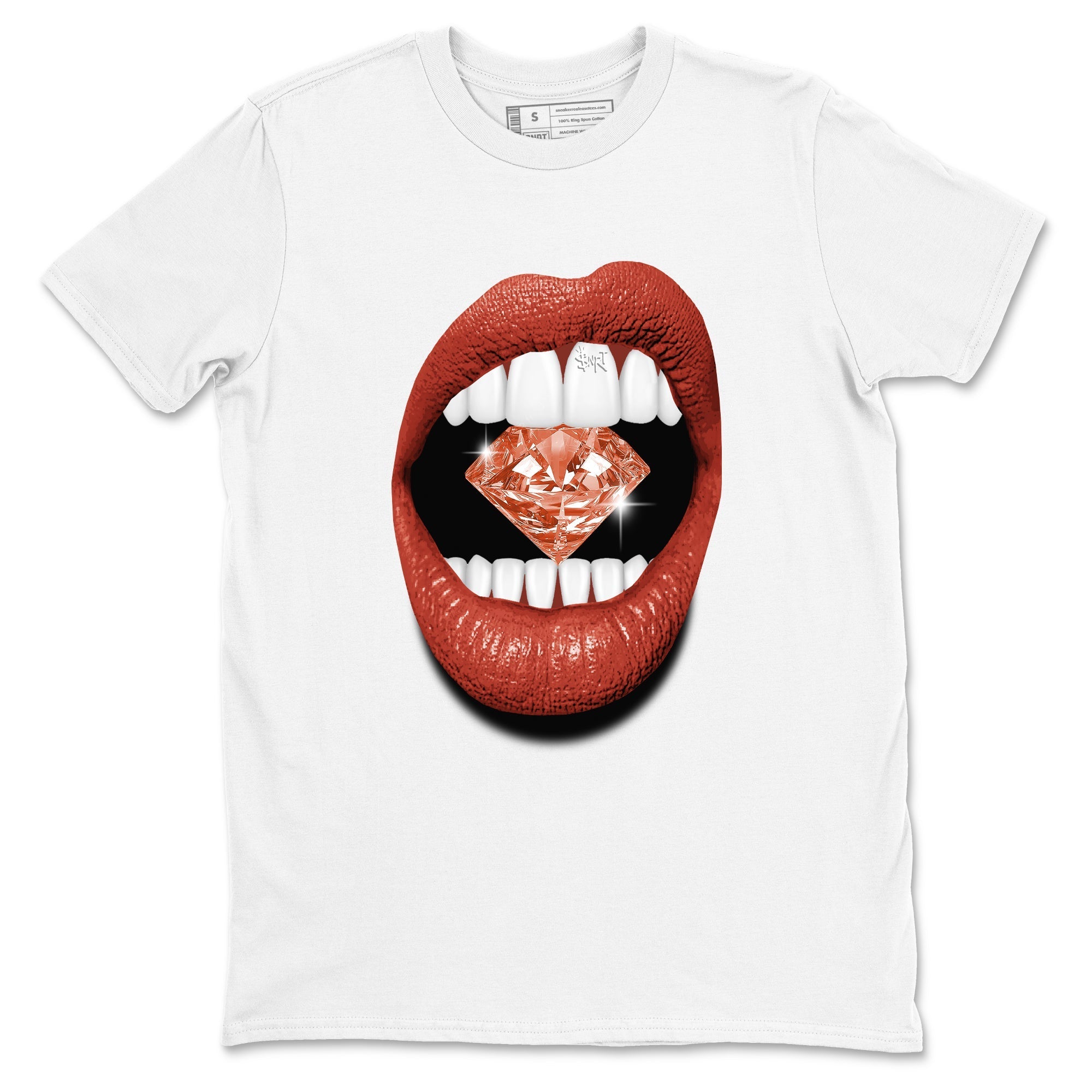 Lips Diamond snkmatch Tees - Air Jordan 4 Brick By Brick