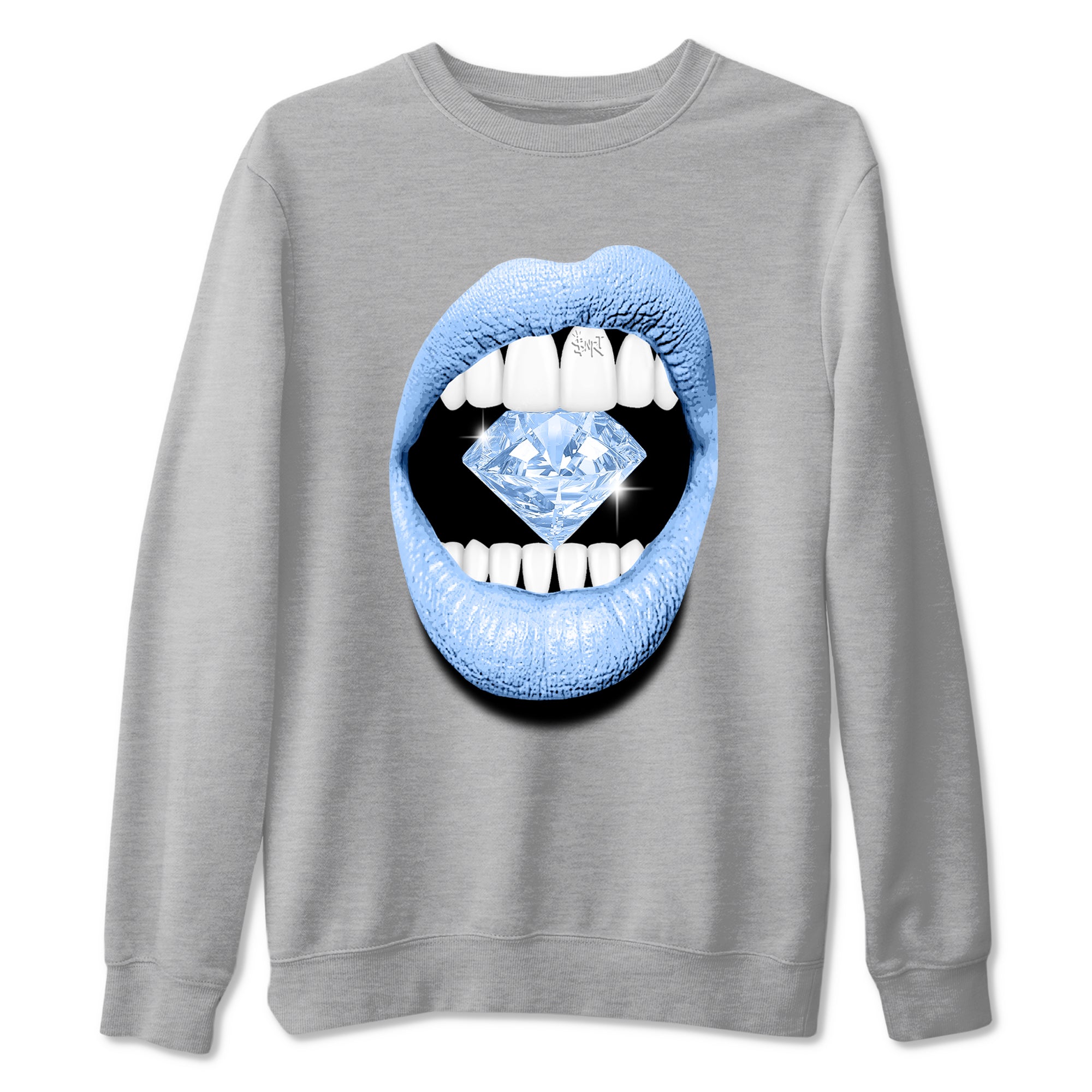Lips Diamond snkmatch Tees - Air Jordan 4 Forget Me Not