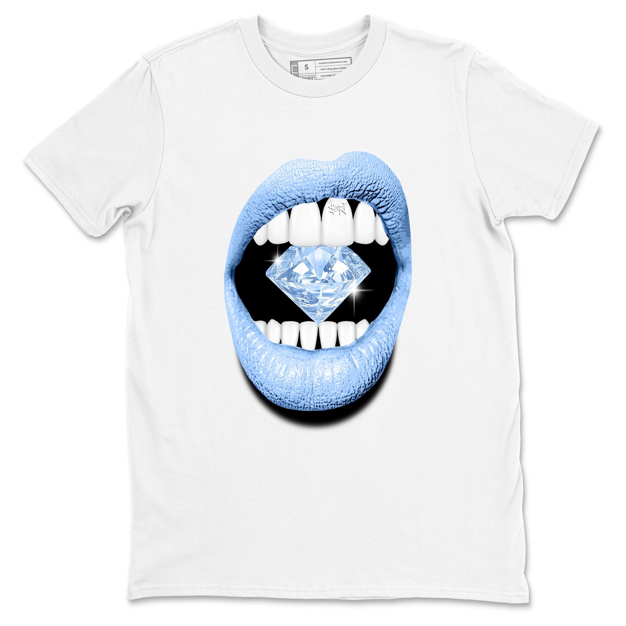 Lips Diamond snkmatch Tees - Air Jordan 4 Forget Me Not