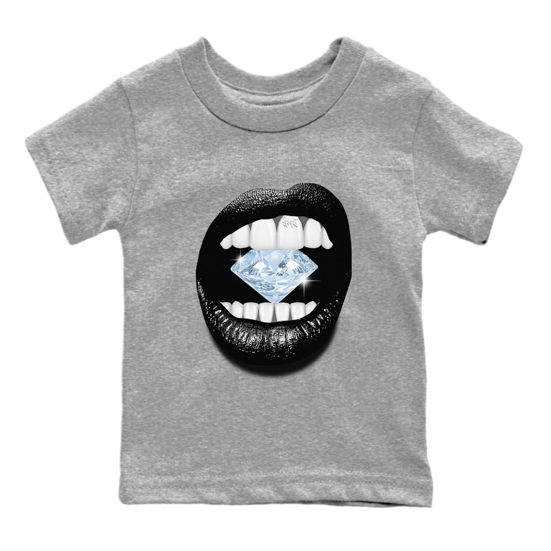 Lips Diamond Kids Tops - Air Jordan 7 Chambray