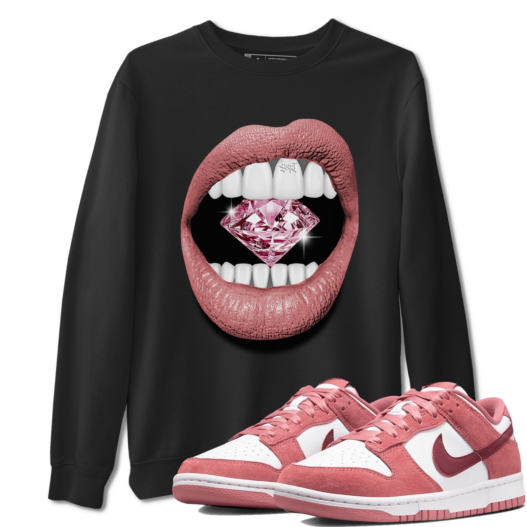 Lips Diamond snkmatch Tee - Dunk Valentines Day 2024