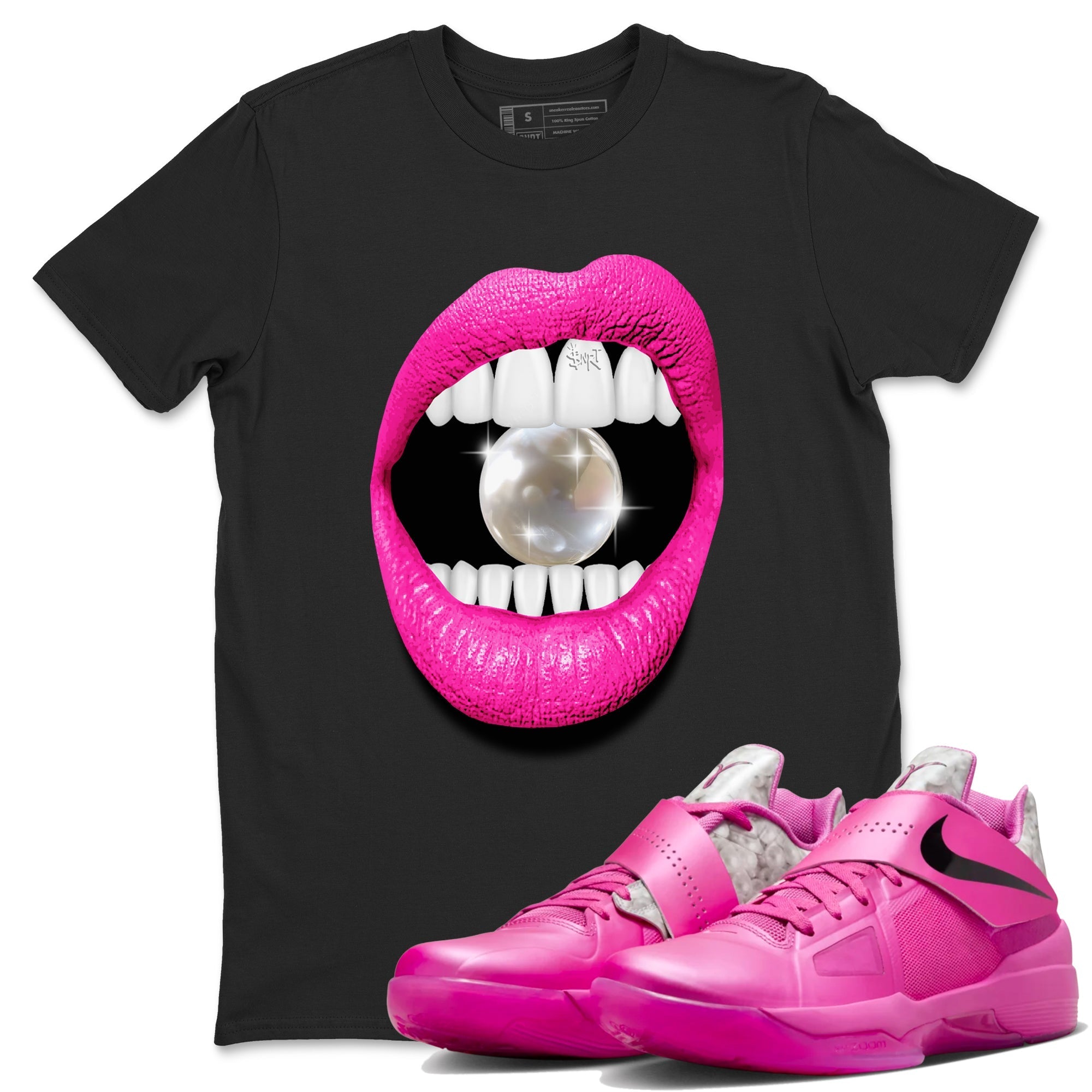 Lips Diamond snkmatch Tees - Nike KD 4 Aunt Pearl