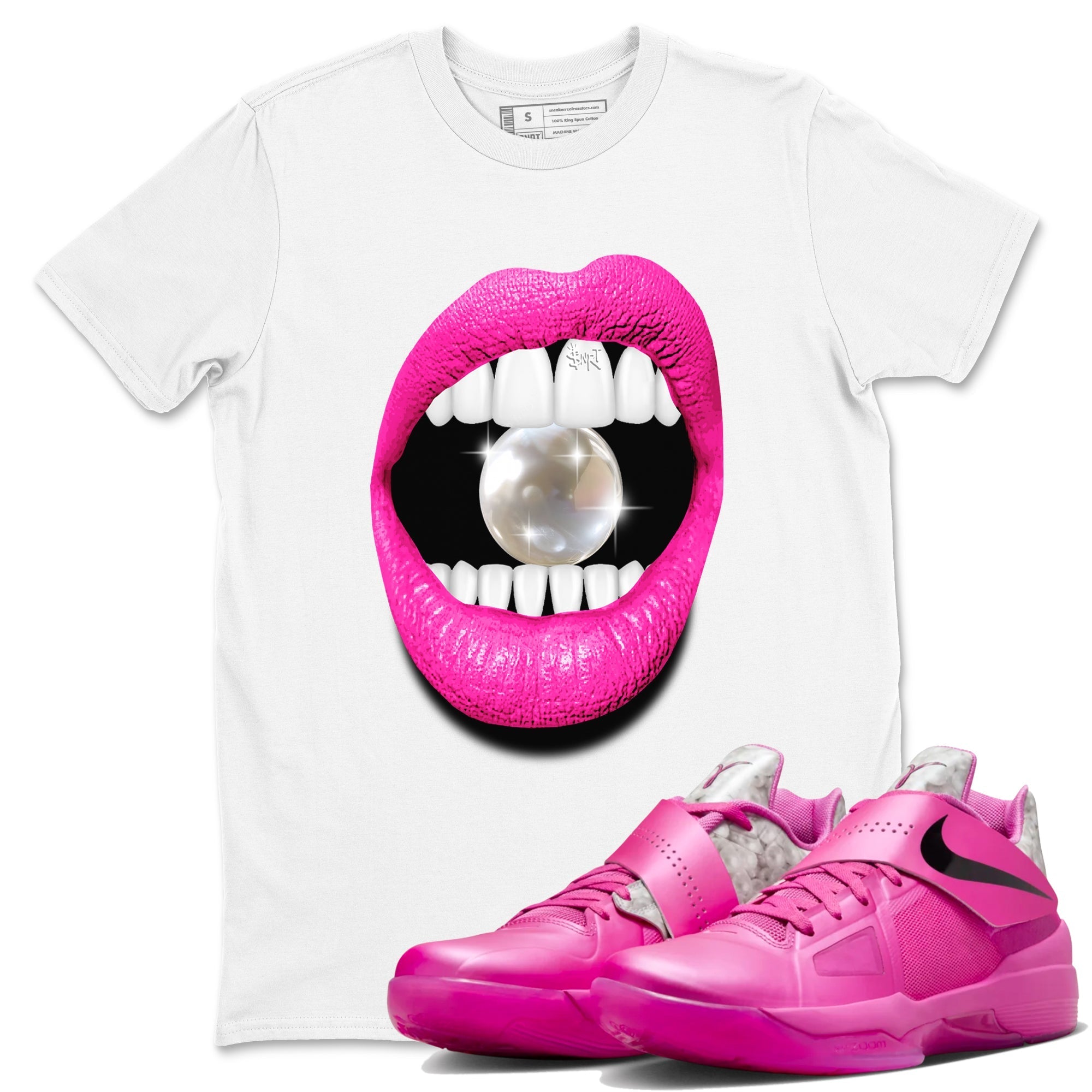 Lips Diamond snkmatch Tees - Nike KD 4 Aunt Pearl