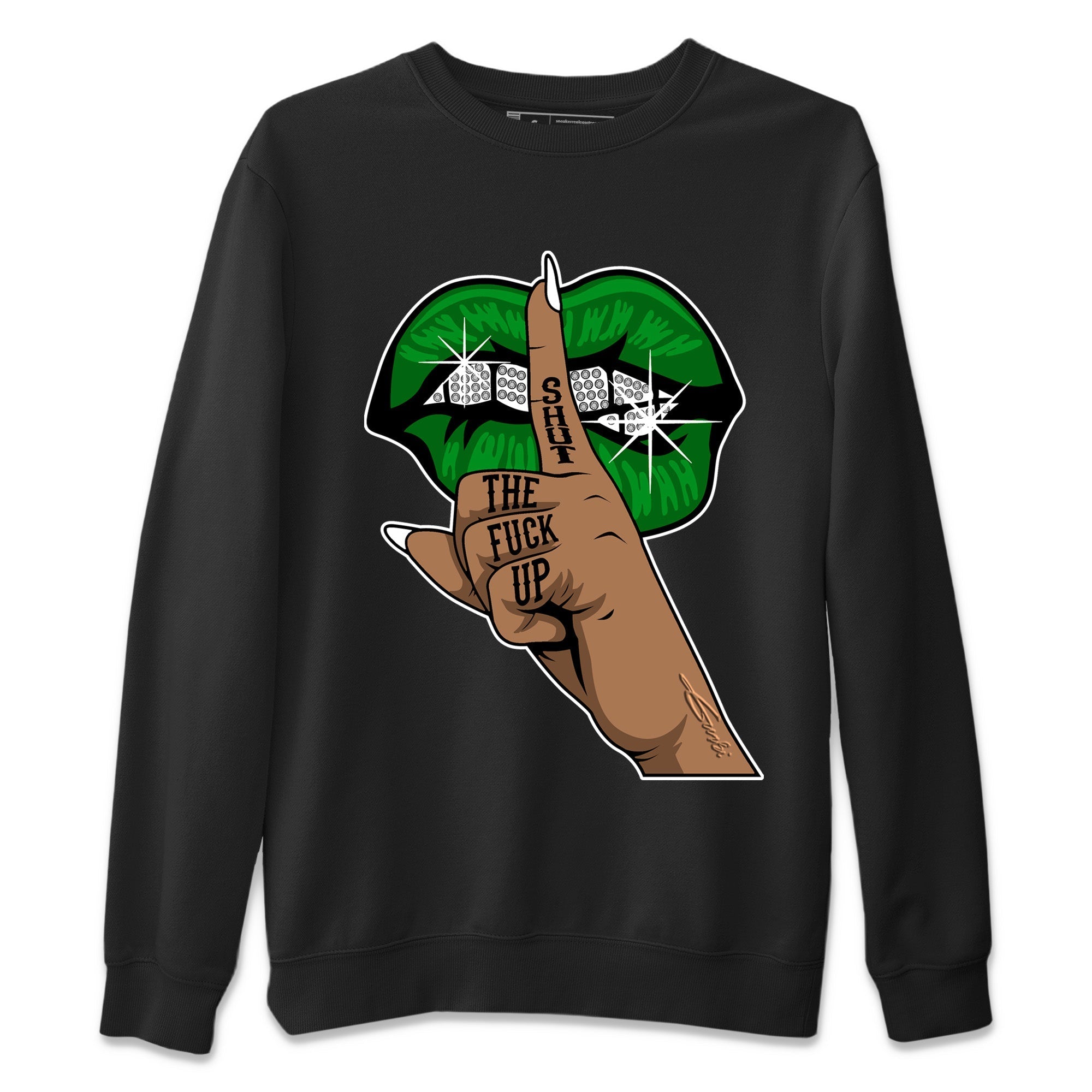 Lips Hand Unisex Tops - Air Jordan 1 Celtics