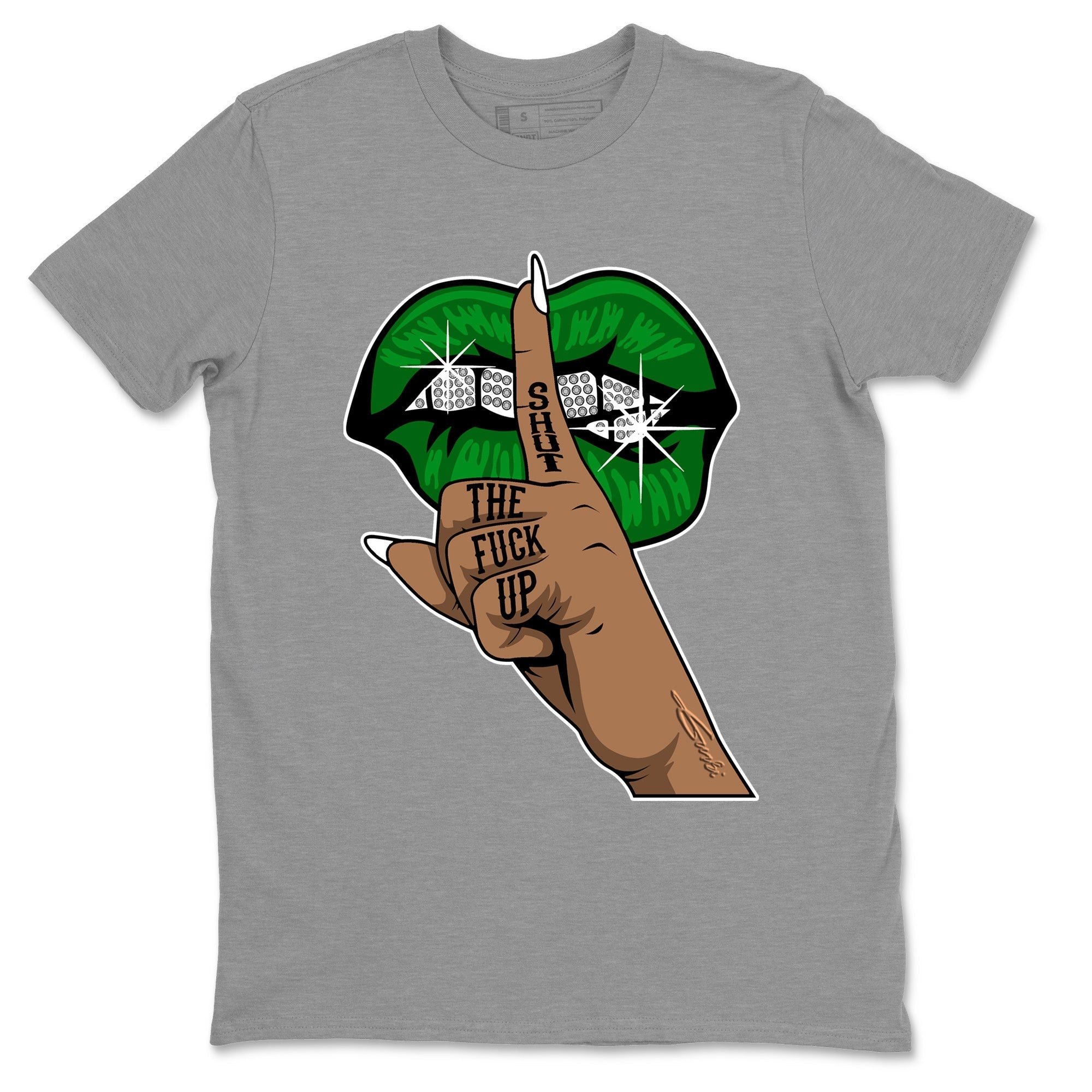 Lips Hand Unisex Tops - Air Jordan 1 Celtics