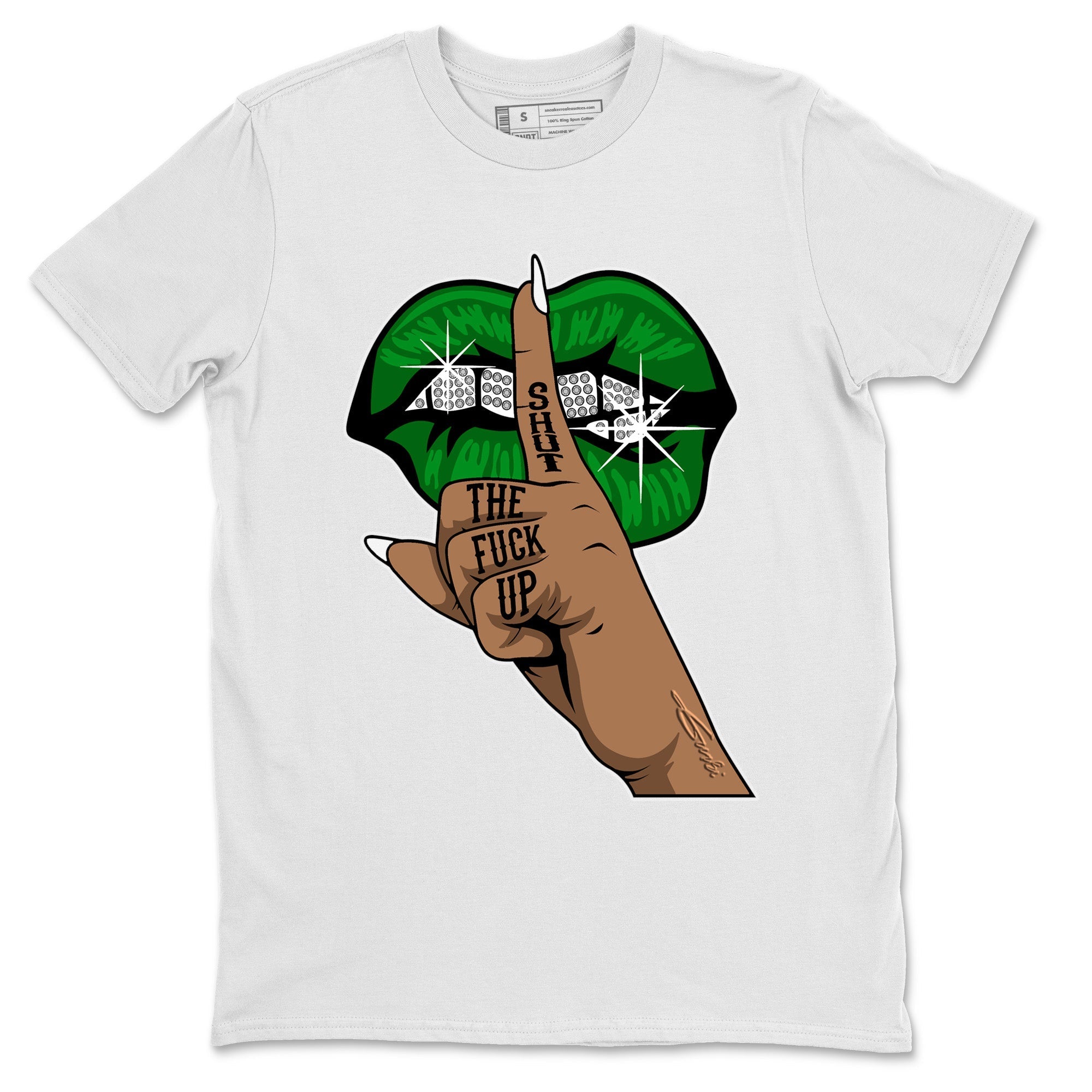 Lips Hand Unisex Tops - Air Jordan 1 Celtics