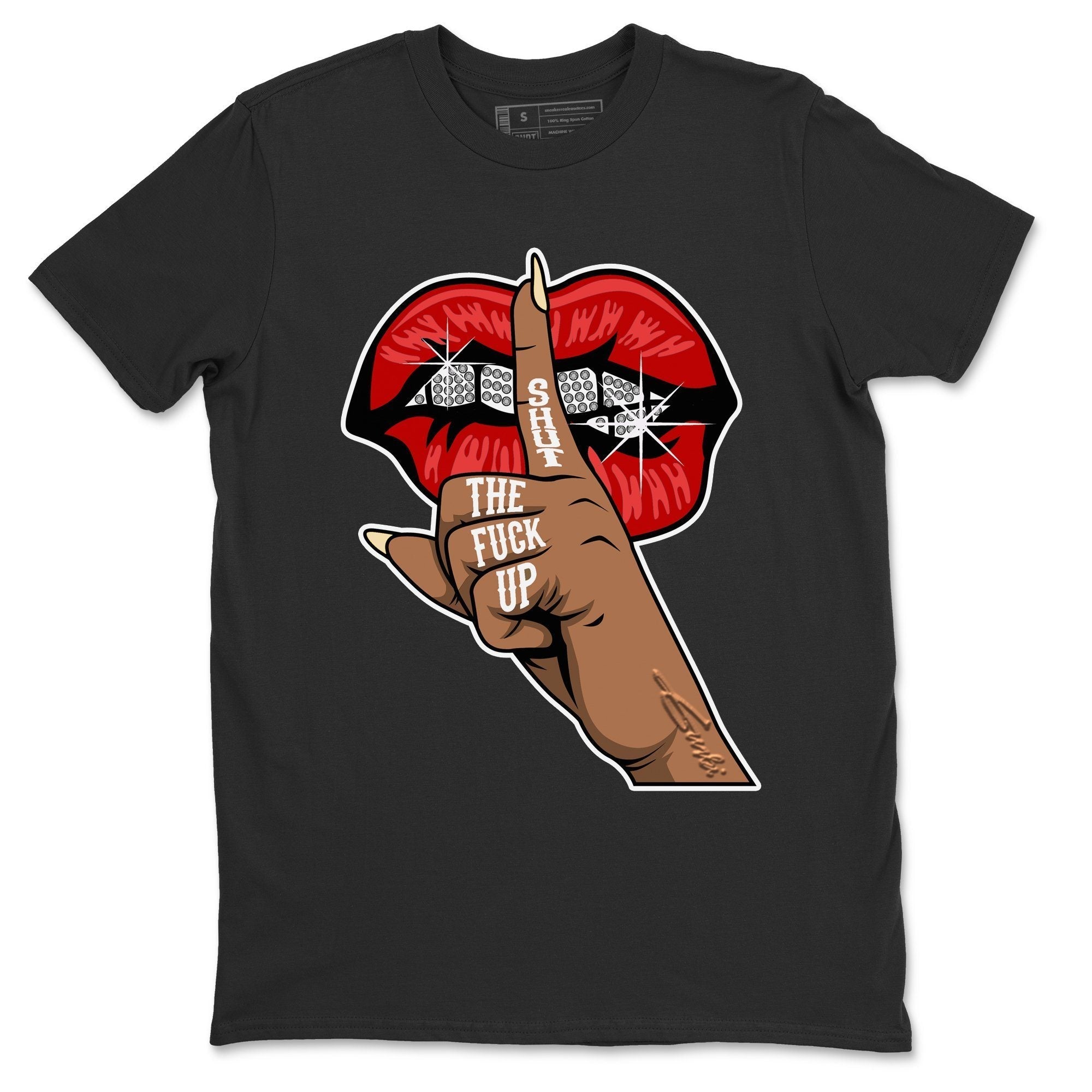 Lips Hand Unisex Tops - Air Jordan 2 OFF-WHITE Varsity Red