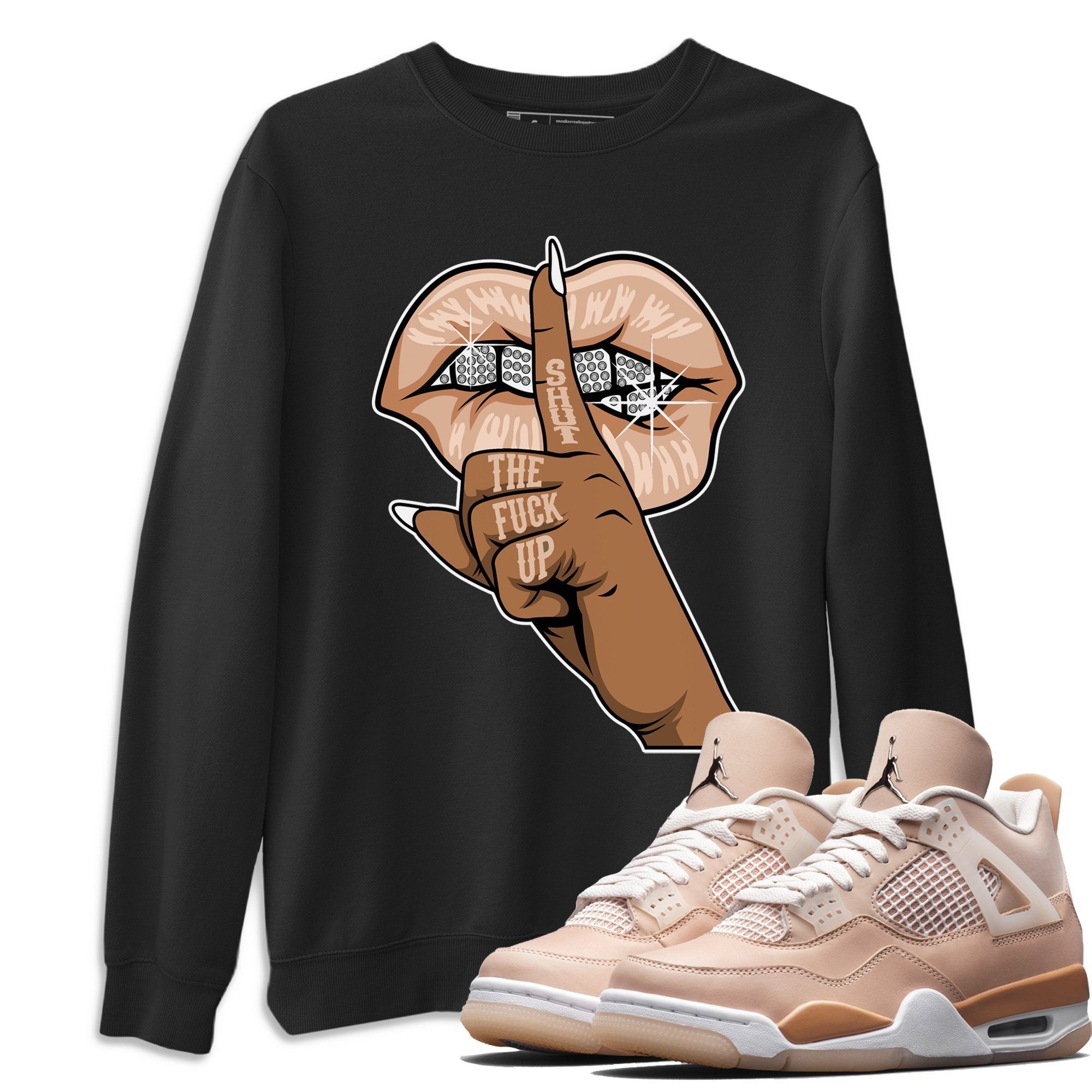 Lips Hand Unisex Tops - Air Jordan 4 Shimmer