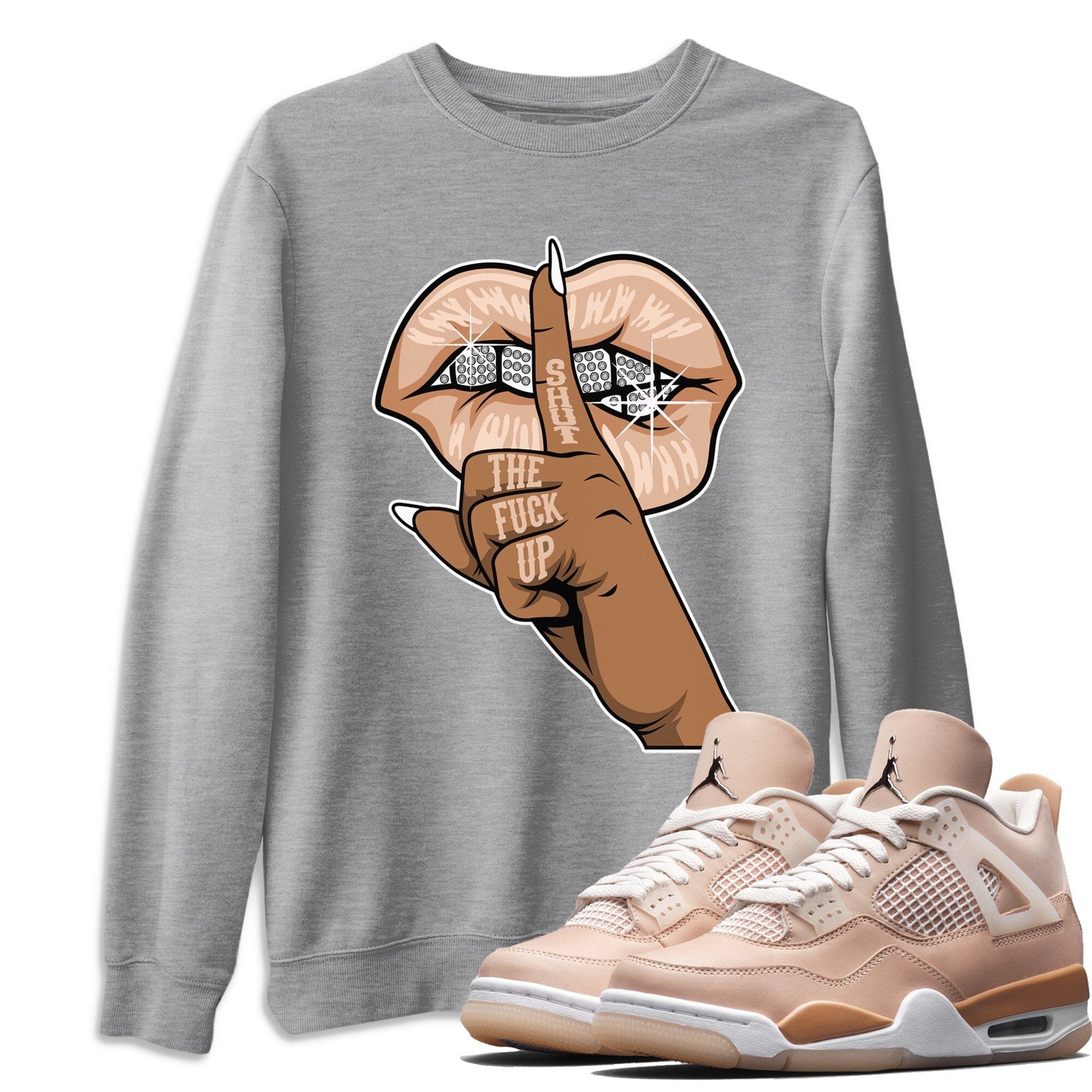 Lips Hand Unisex Tops - Air Jordan 4 Shimmer