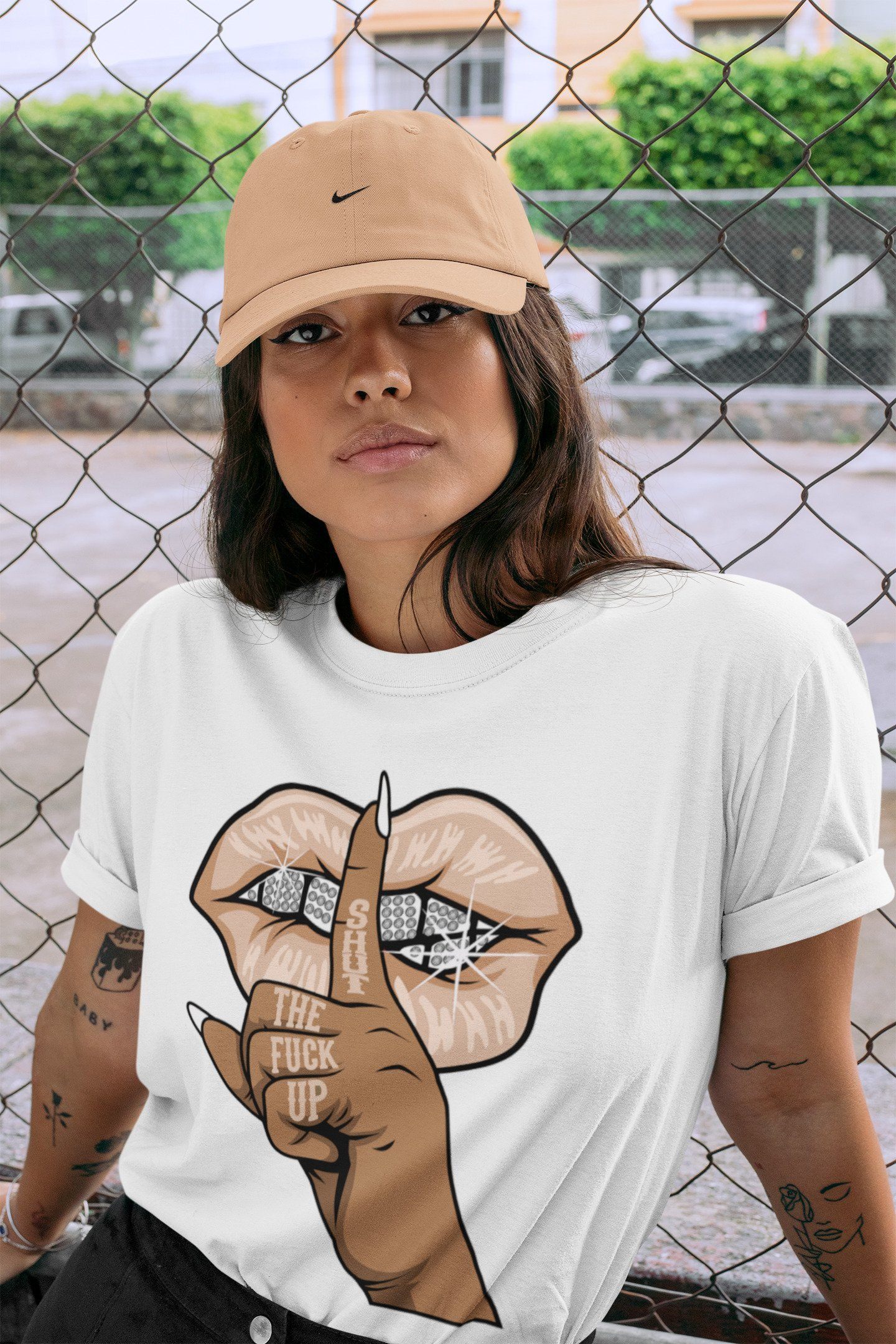 Lips Hand Unisex Tops - Air Jordan 4 Shimmer