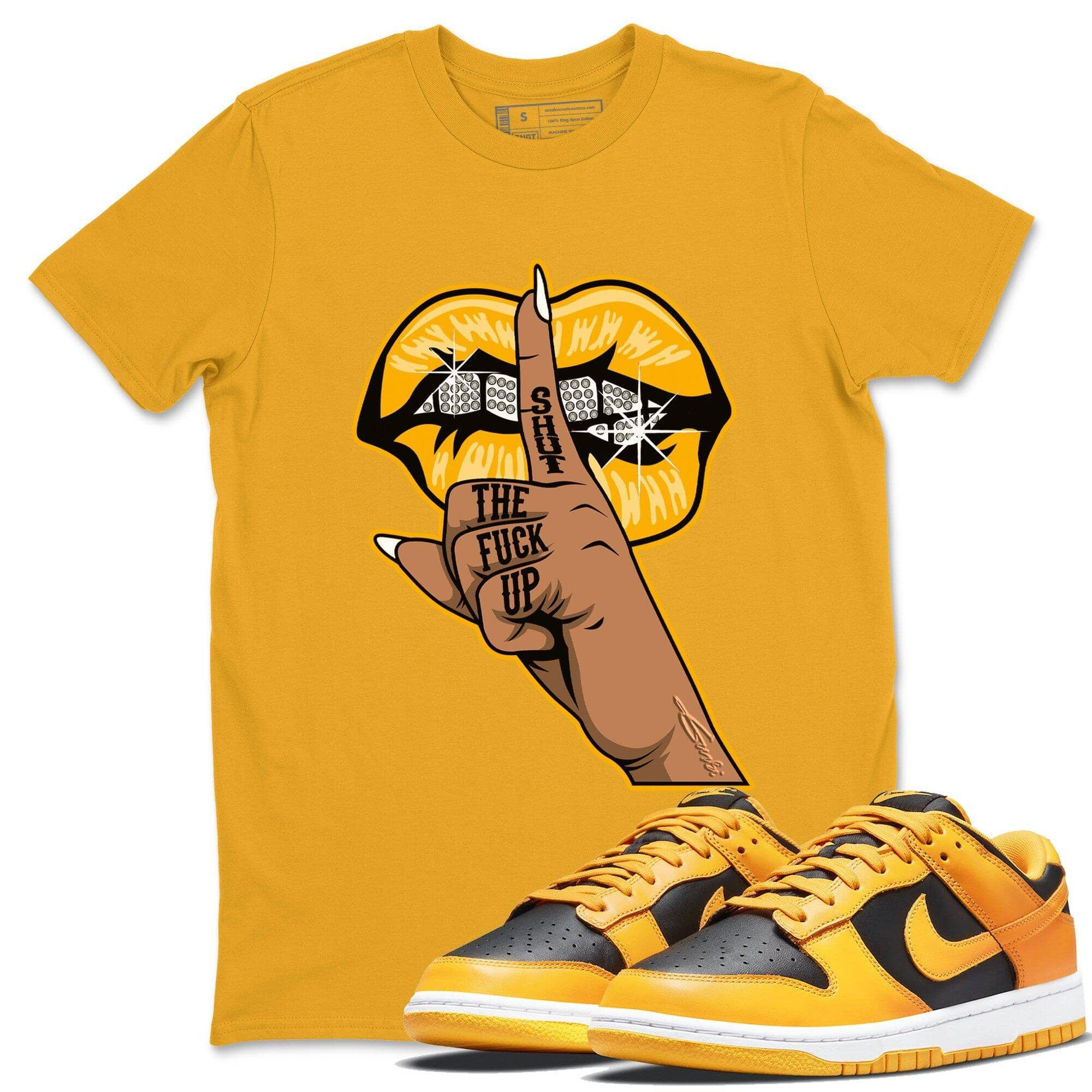 Lips Hand Unisex Tops - Dunk Championship Goldenrod