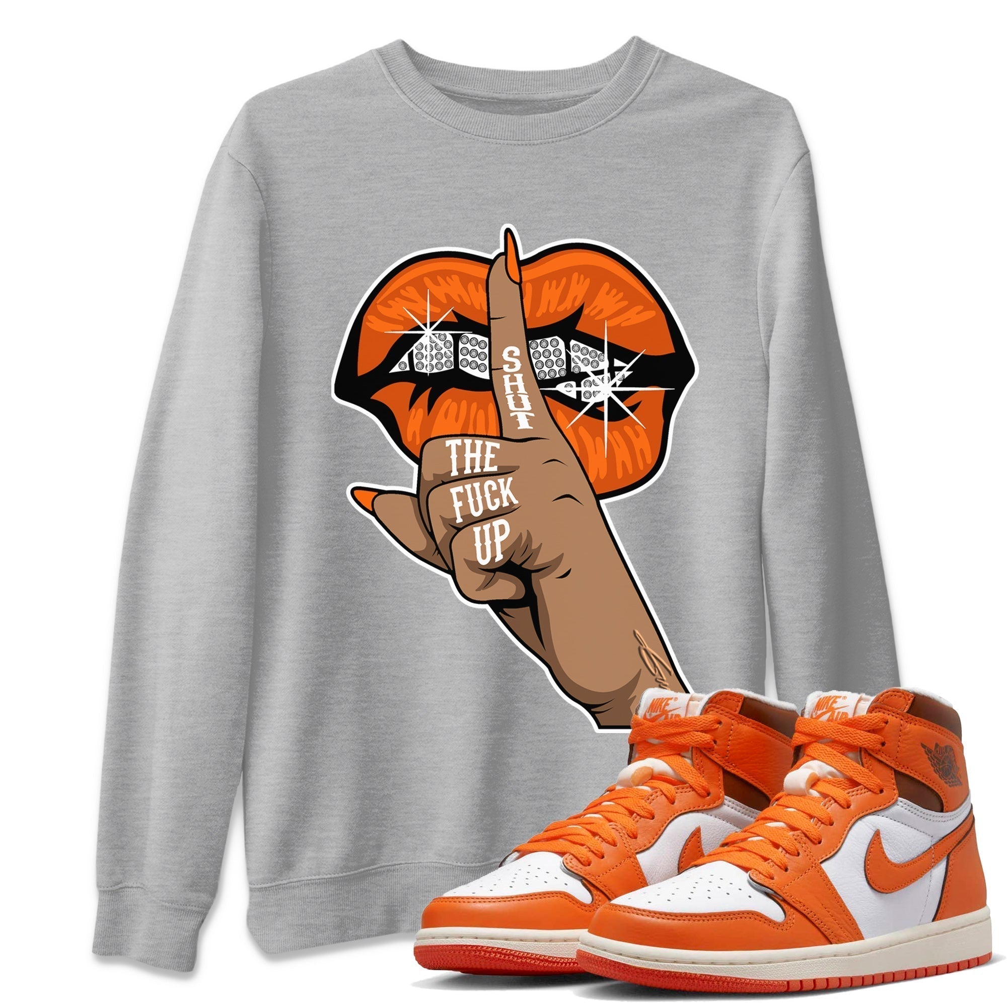 Lips Hand Unisex Tops - Air Jordan 1 Starfish