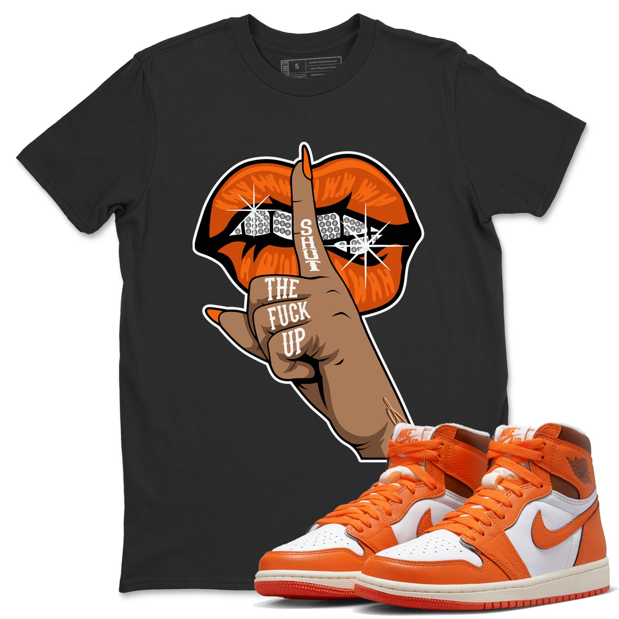 Lips Hand Unisex Tops - Air Jordan 1 Starfish
