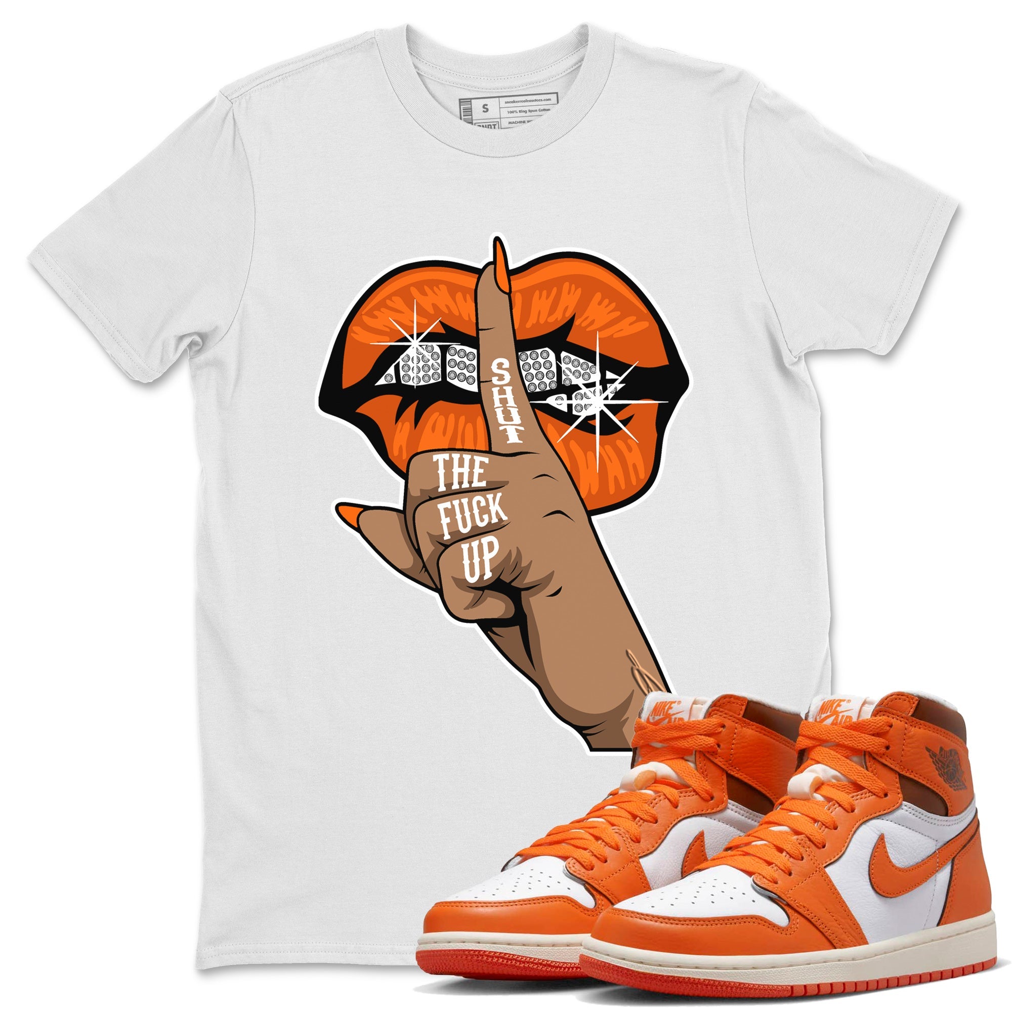 Lips Hand Unisex Tops - Air Jordan 1 Starfish