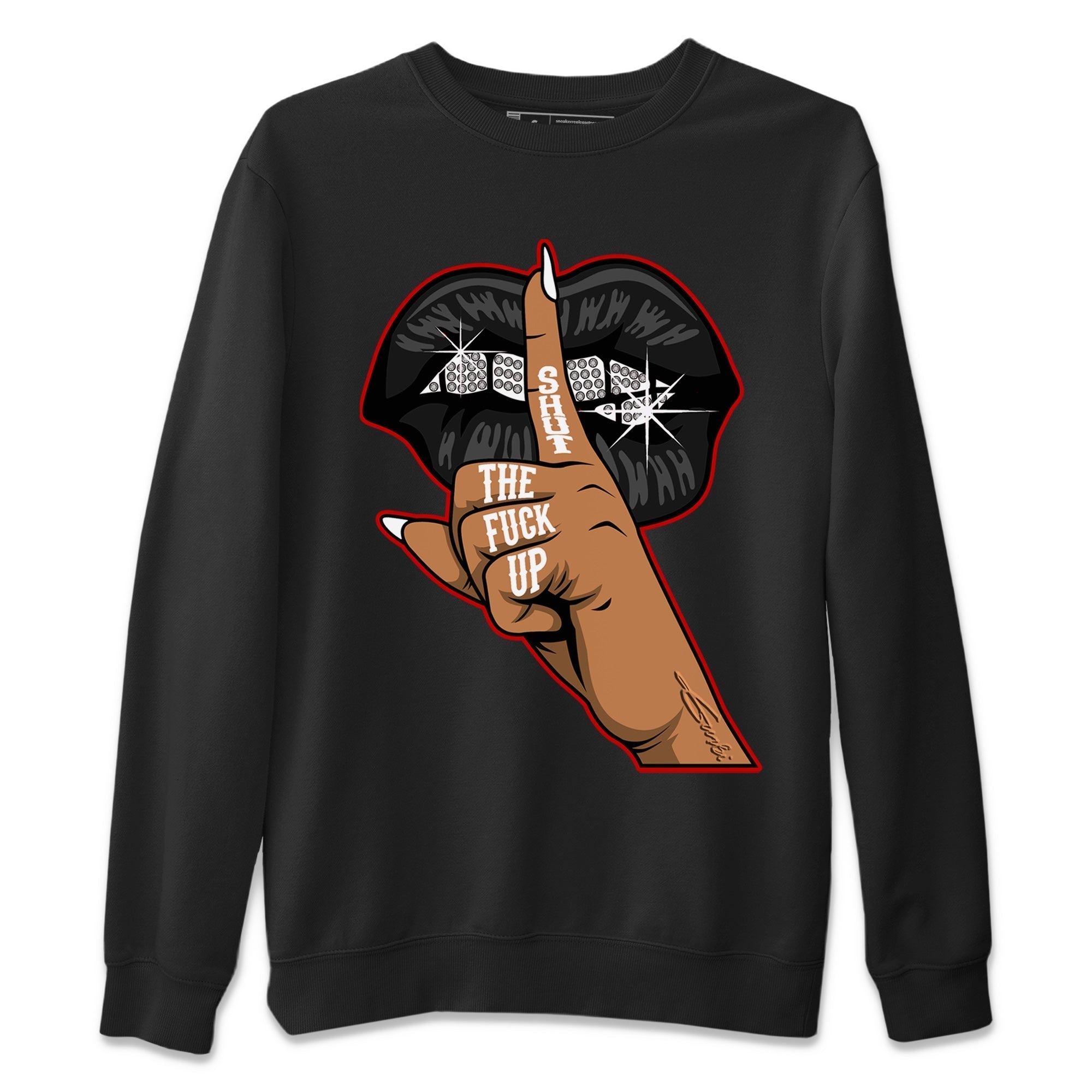Lips Hand Unisex Tops - Air Jordan 12 Playoffs