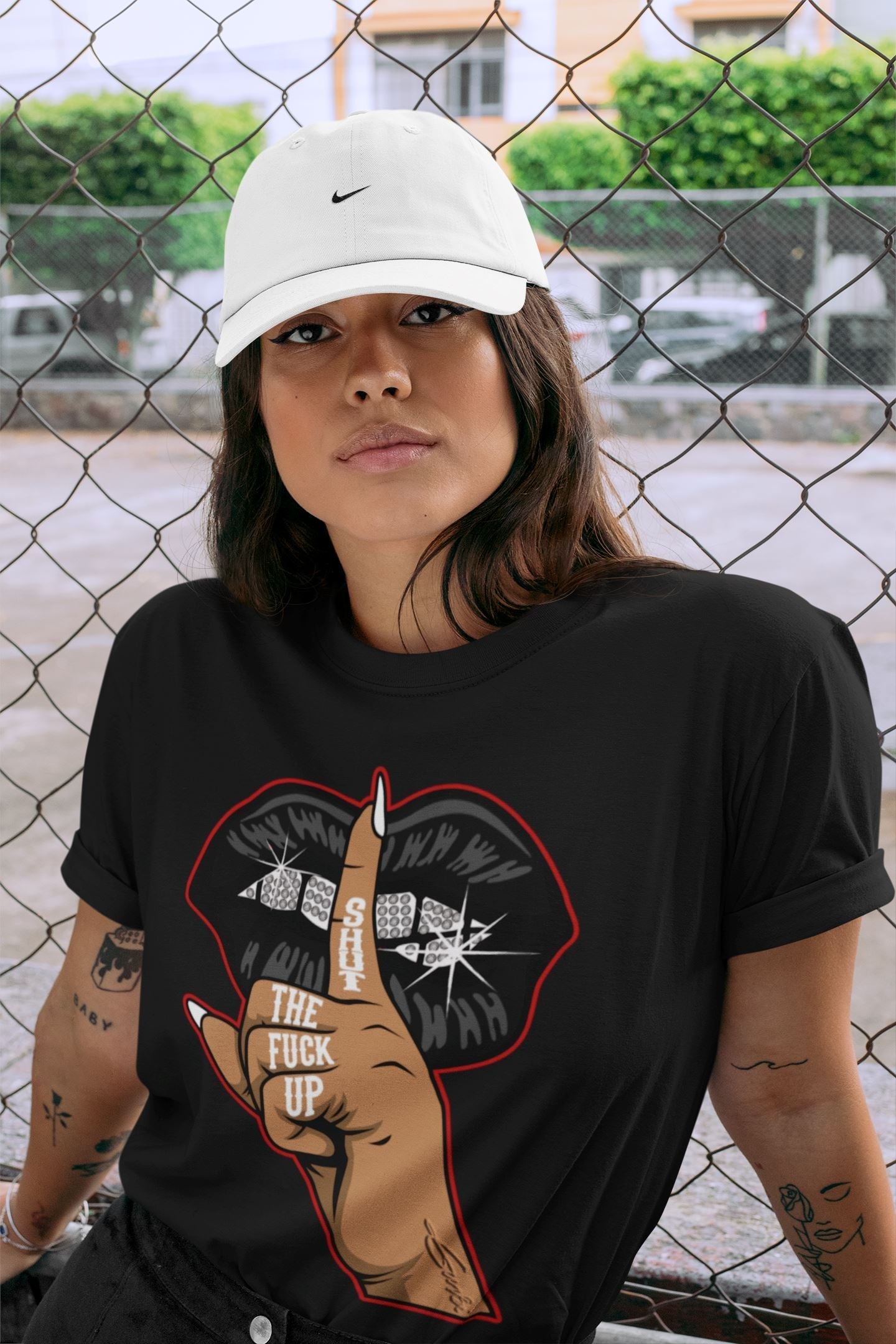 Lips Hand Unisex Tops - Air Jordan 12 Playoffs