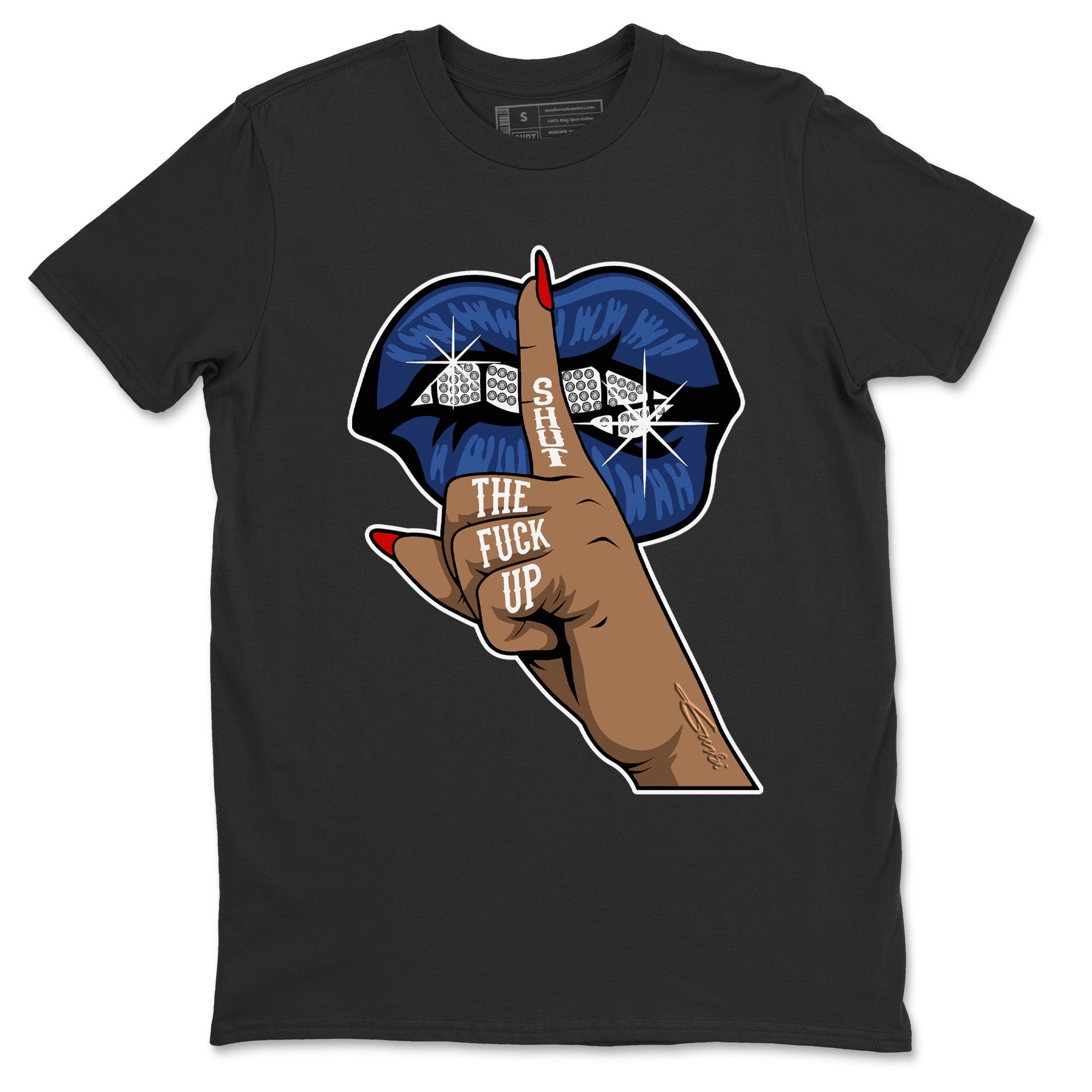 Lips Hand Unisex Tops - Air Jordan 13 French Blue