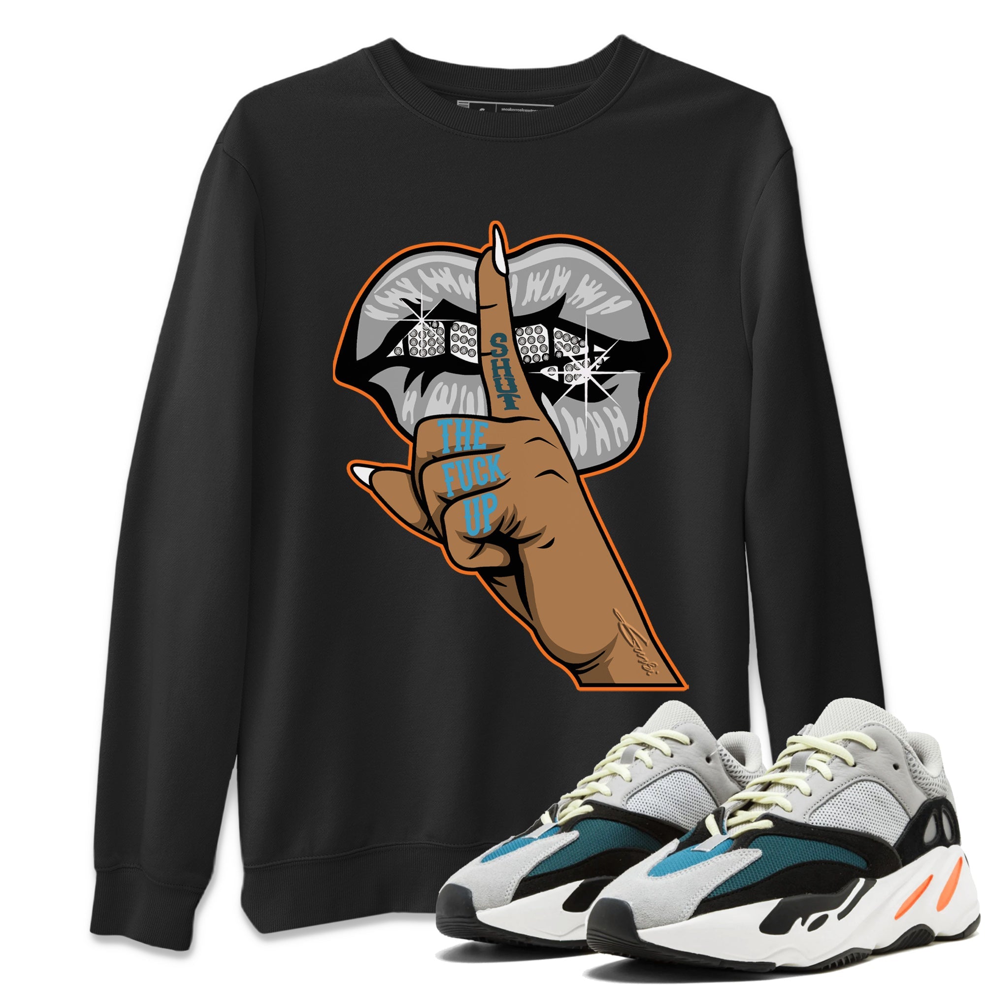 Lips Hand Unisex Tops - Yeezy 700 Wave Runner