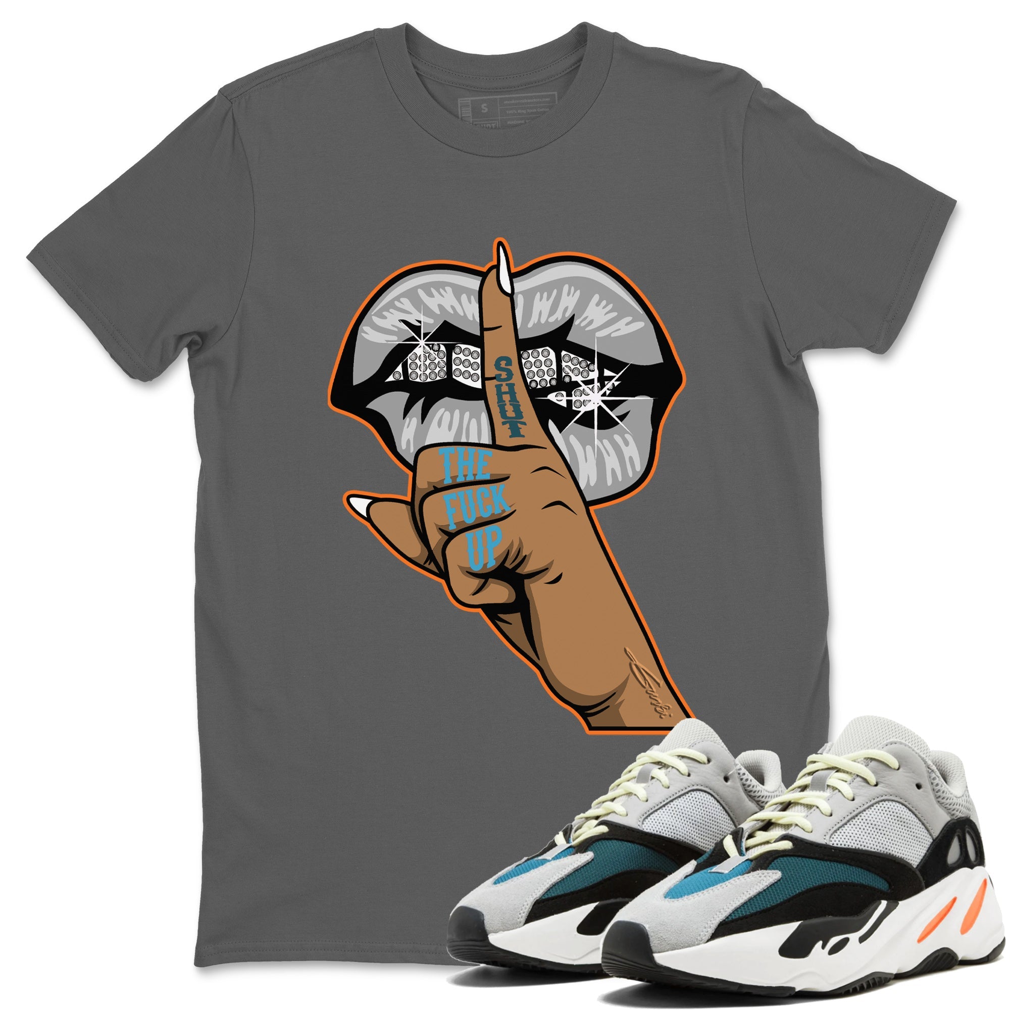 Lips Hand Unisex Tops - Yeezy 700 Wave Runner