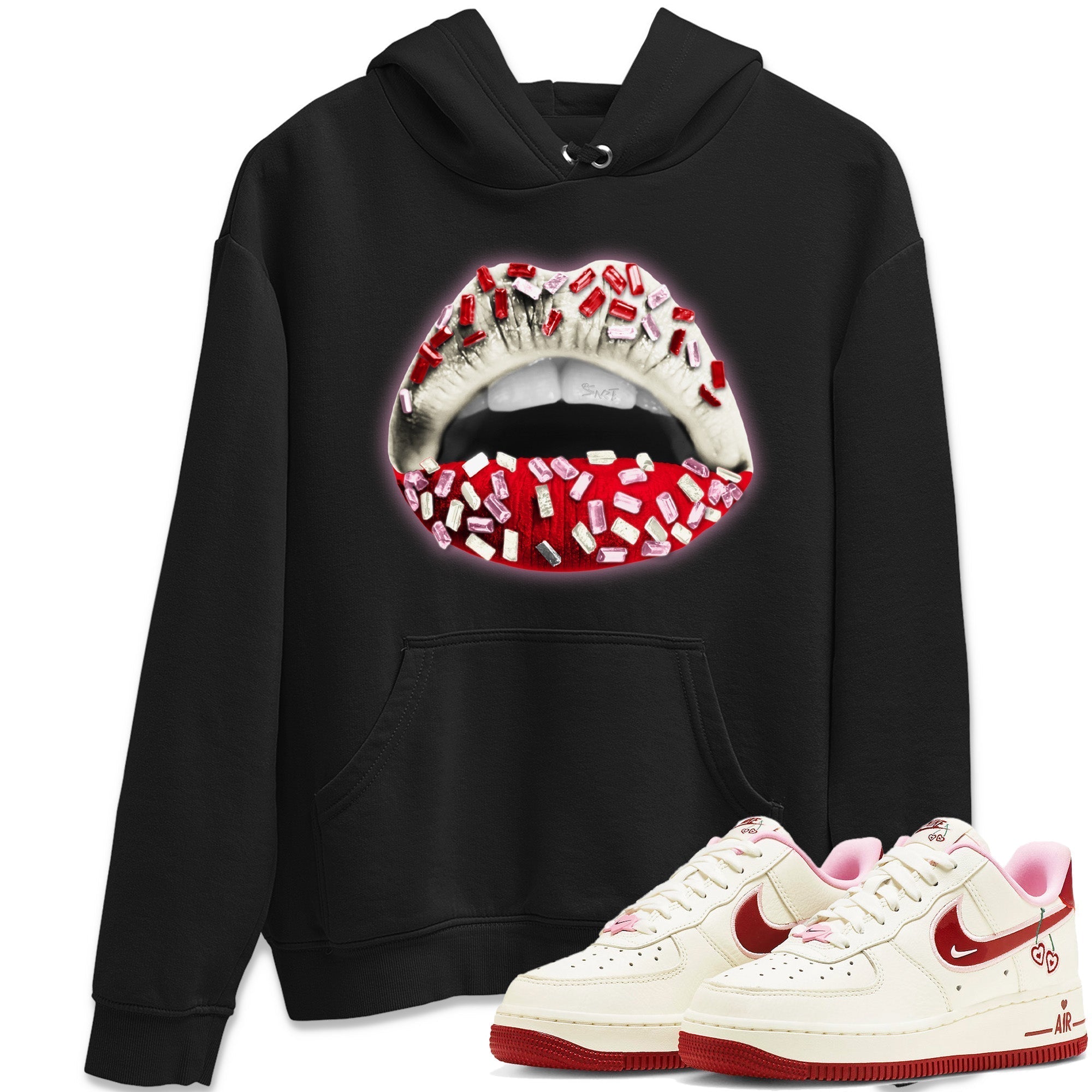 Lips Jewel Unisex Tops - Air Force 1 Valentines Day
