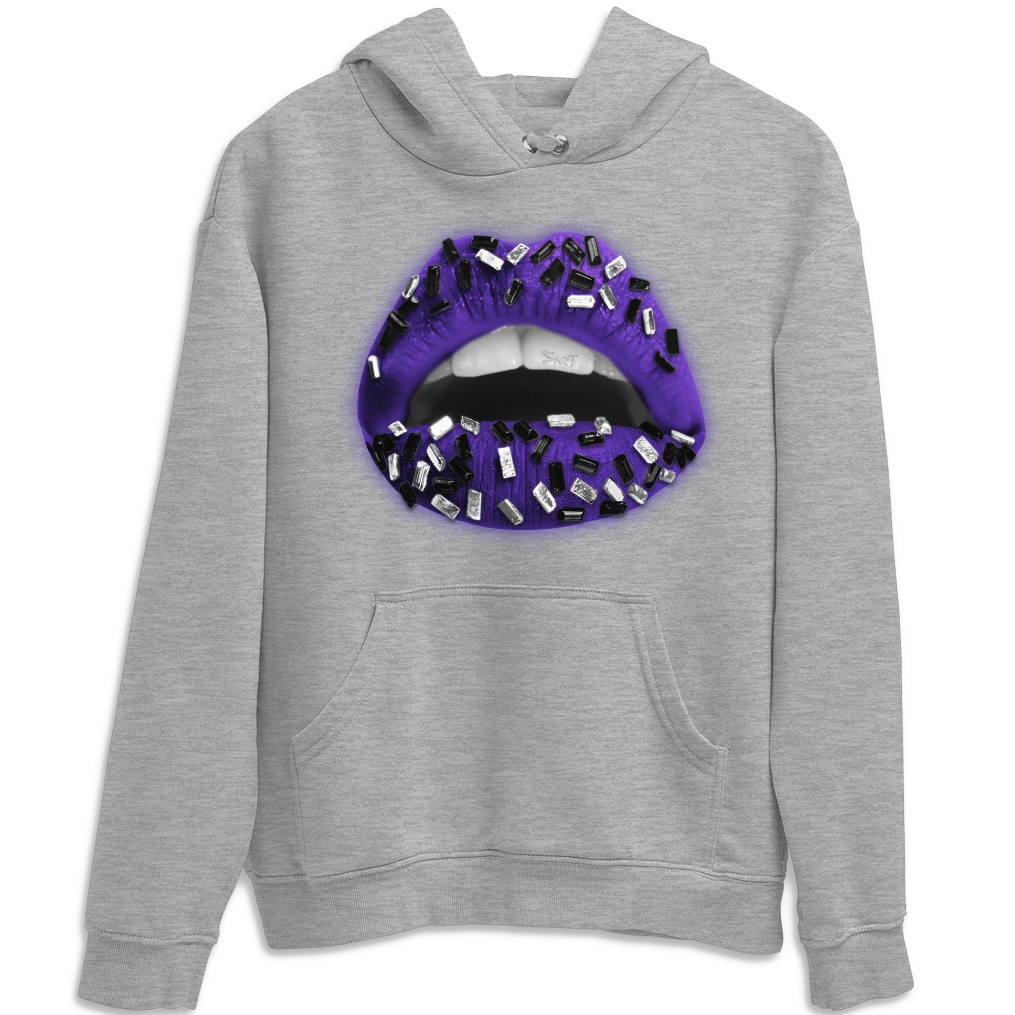 Lips Jewel Unisex Tops - Air Jordan 1 Court Purple