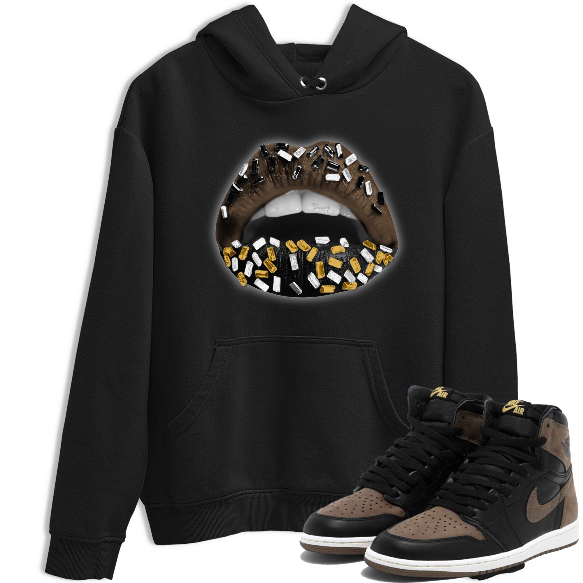 Lips Jewel snkmatch Tee - Air Jordan 1 Palomino