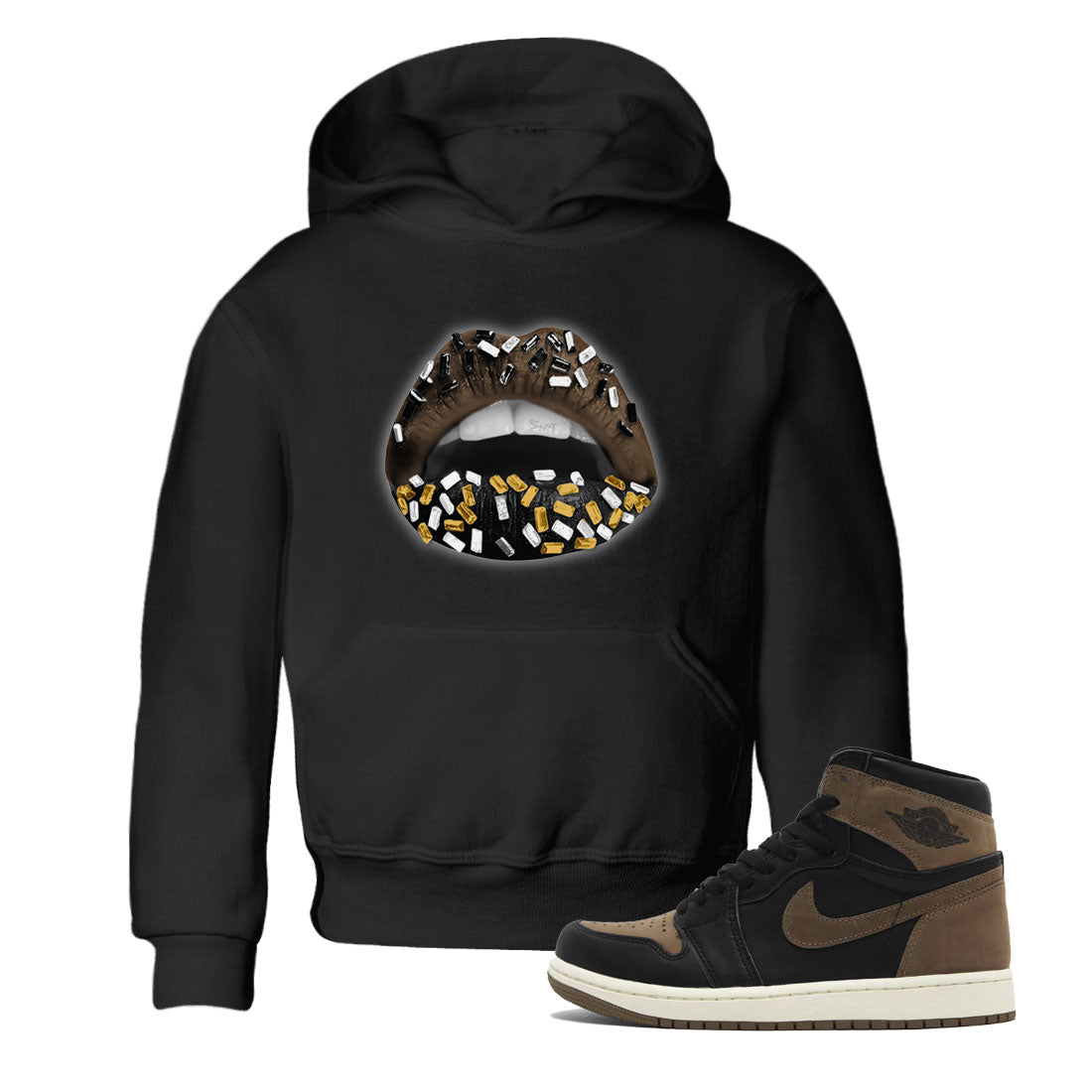 Lips Jewel snkmatch Tee Kids - Air Jordan 1 Palomino
