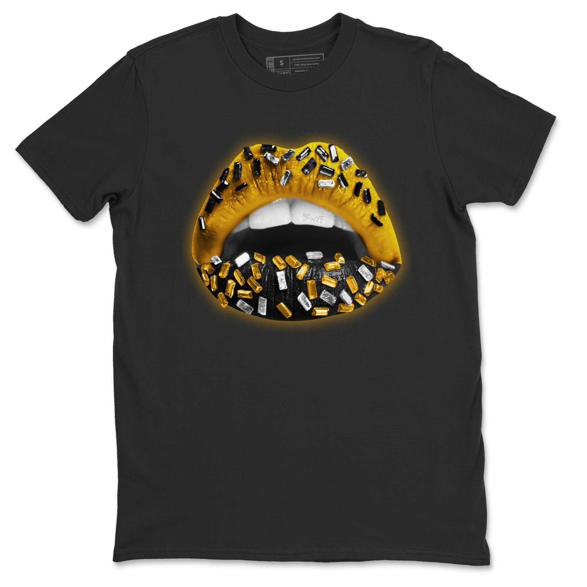 Lips Jewel Unisex Tops - Air Jordan 1 Pollen