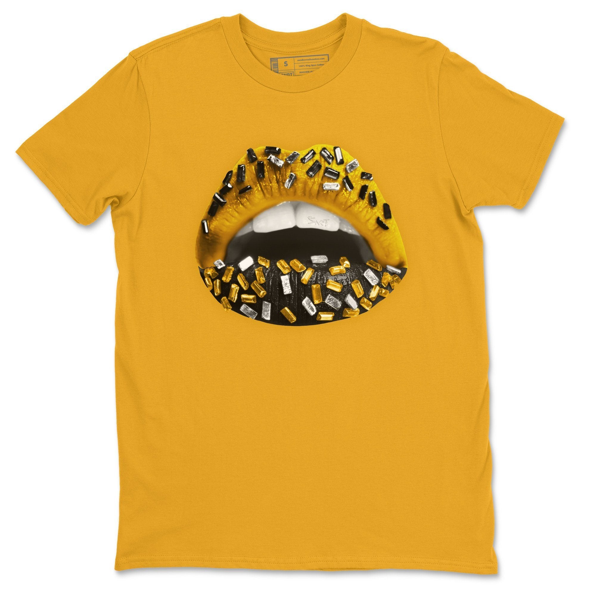 Lips Jewel Unisex Tops - Air Jordan 1 Pollen