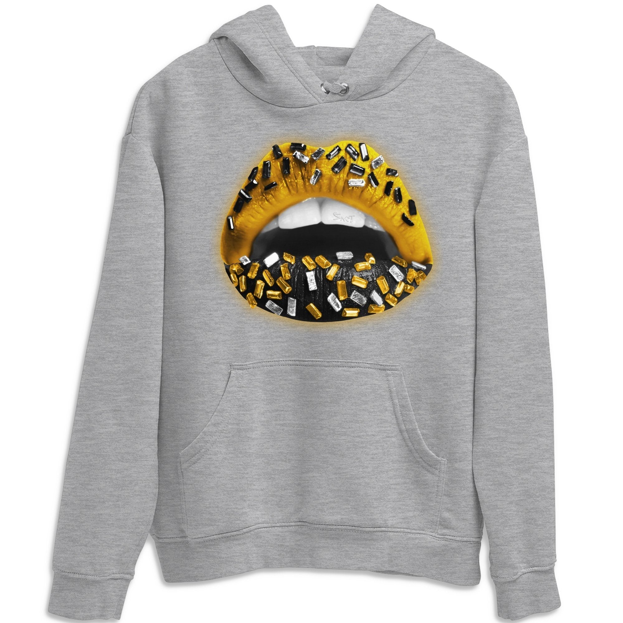 Lips Jewel Unisex Tops - Air Jordan 1 Pollen