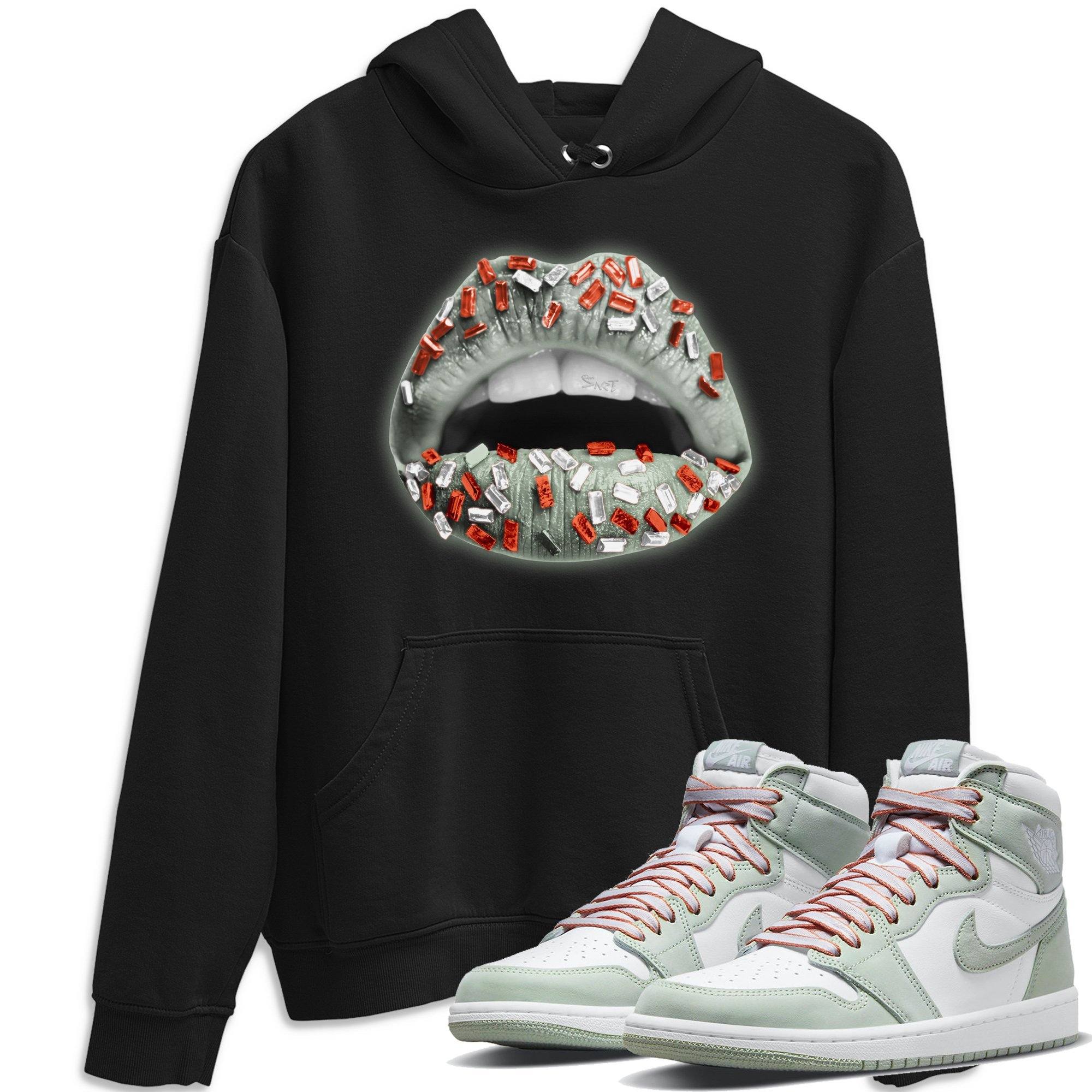 Lips Jewel Unisex Tops - Air Jordan 1 Seafoam