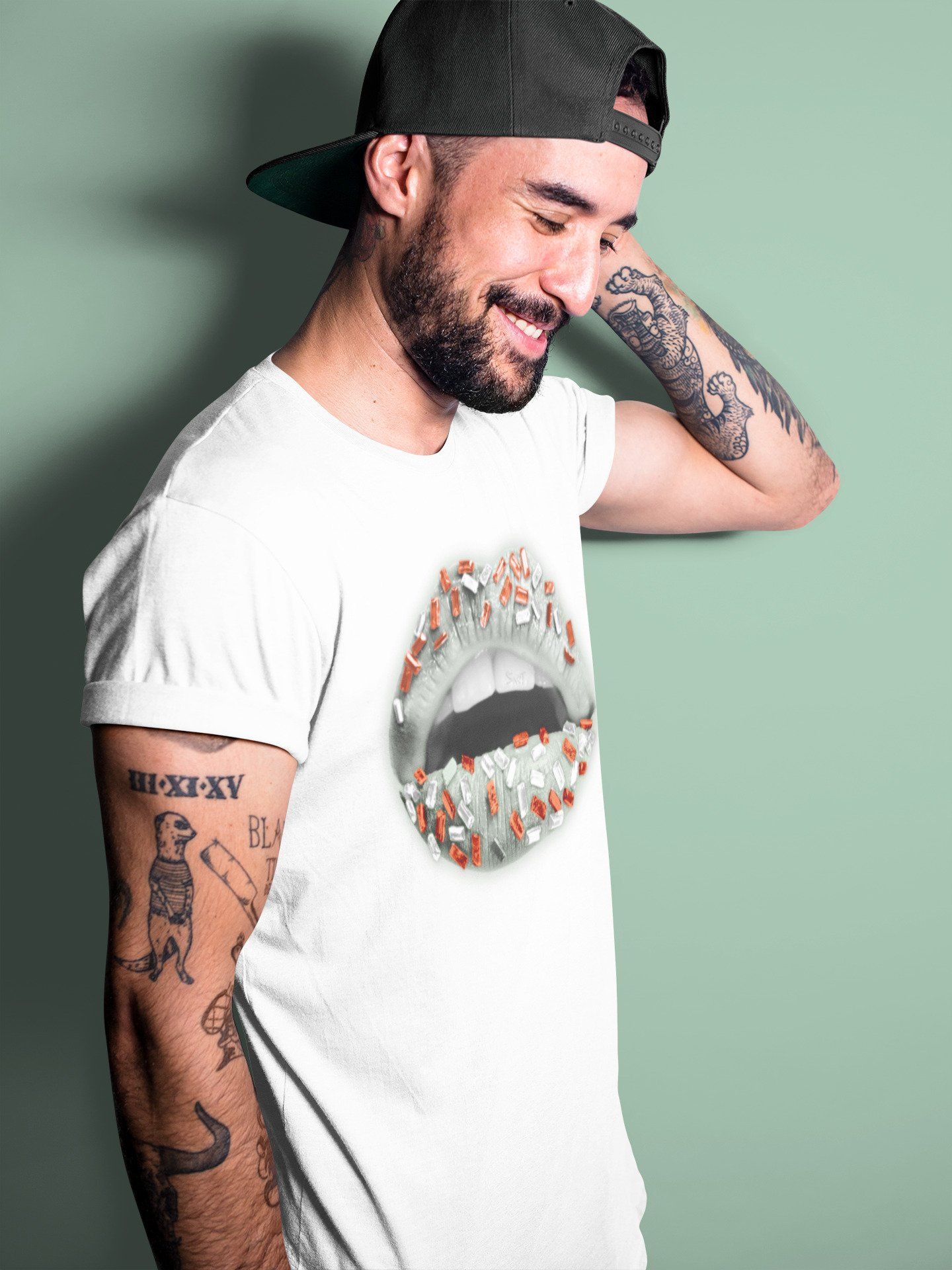Lips Jewel Unisex Tops - Air Jordan 1 Seafoam