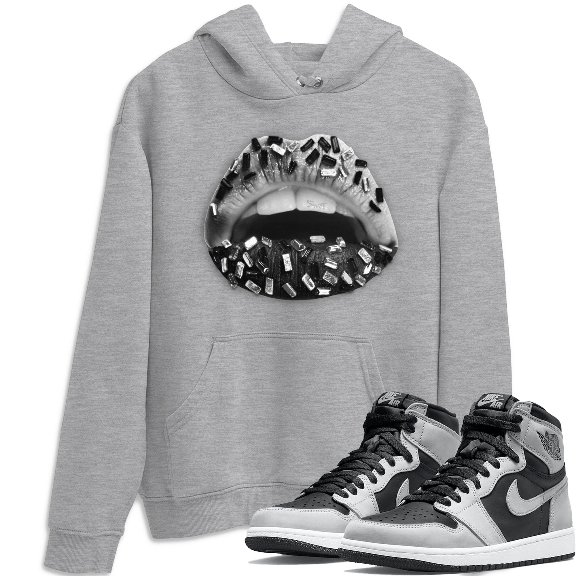 Lips Jewel Unisex Tops - Air Jordan 1 Shadow 2.0