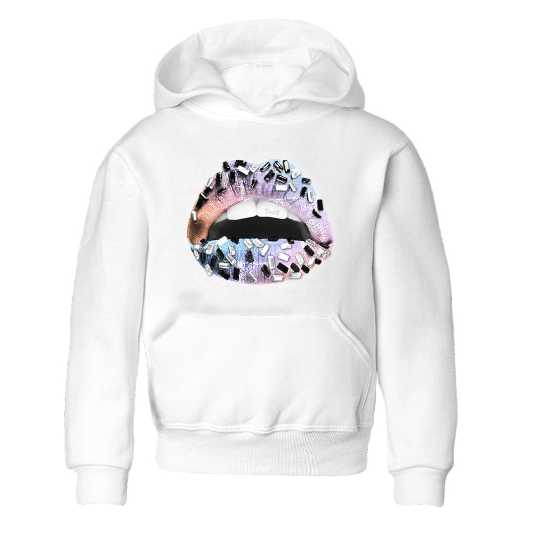 Lips Jewel Kids Tops - Air Jordan 1 Skyline