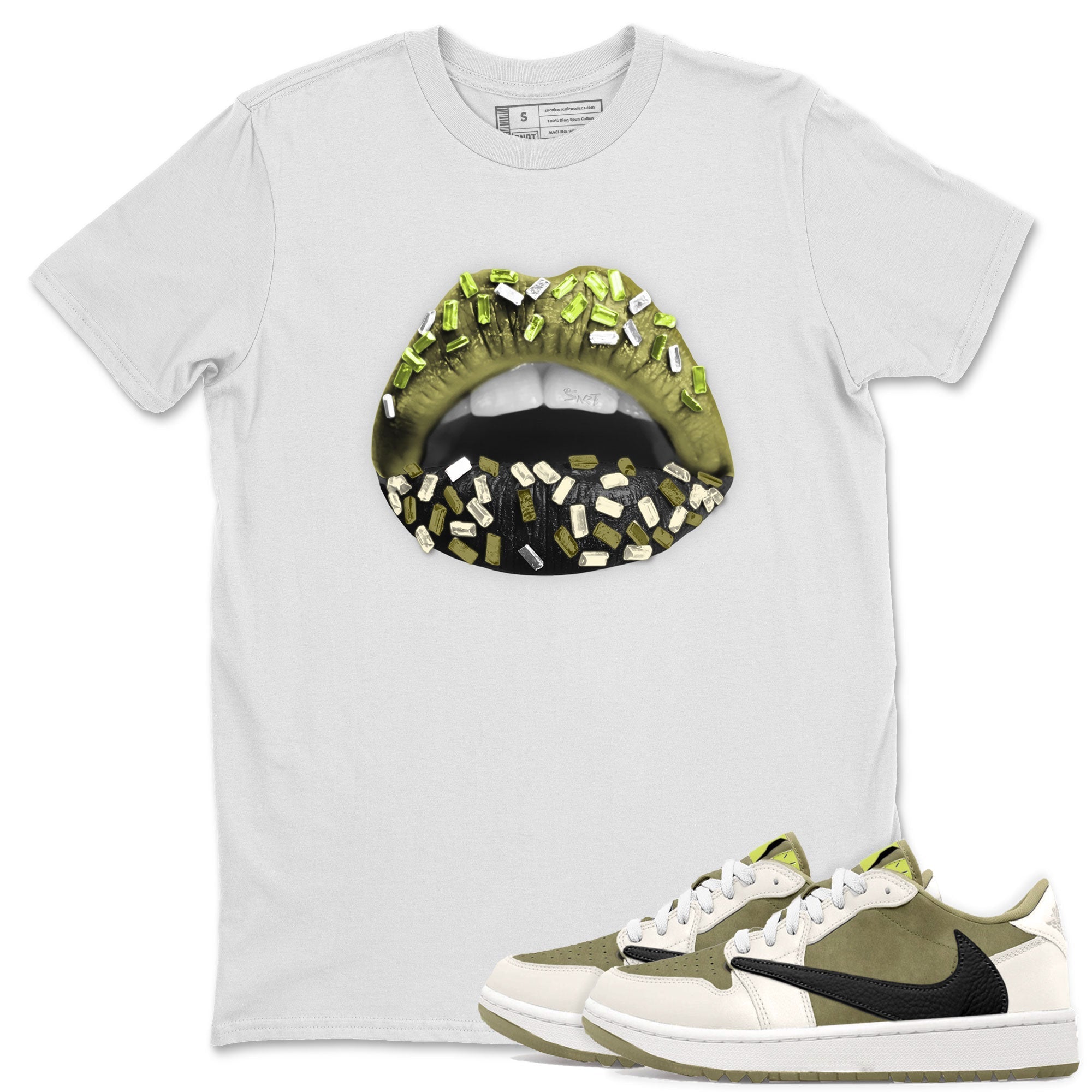 Lips Jewel snkmatch Tee - Air Jordan 1 Travis Scott Golf