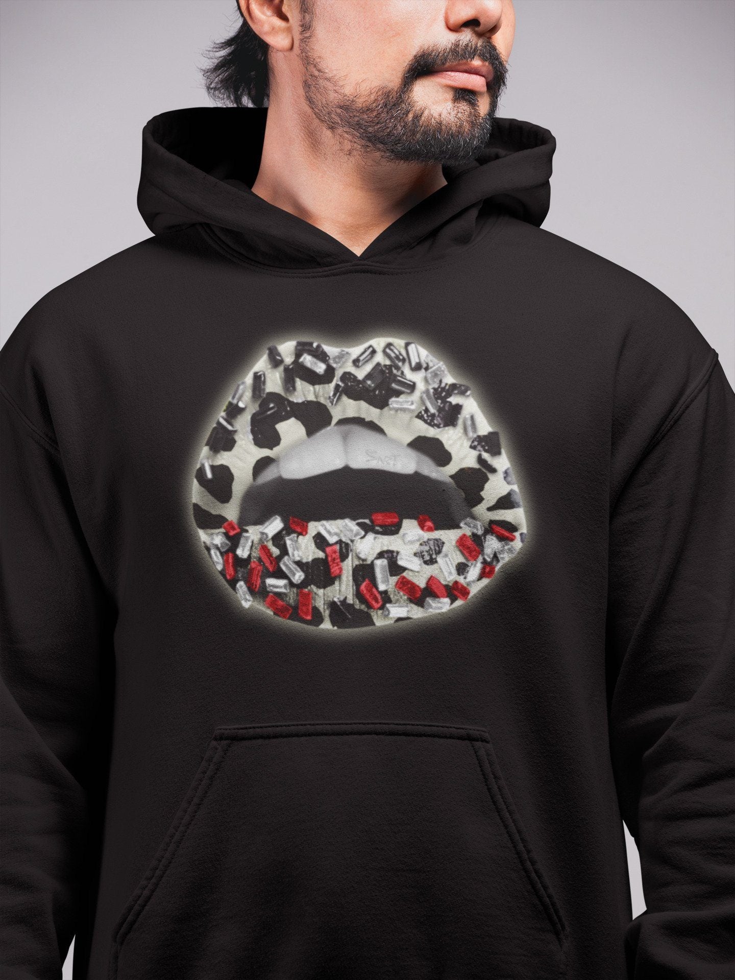 Lips Jewel Unisex Tops - Air Jordan 11 Animal Instinct