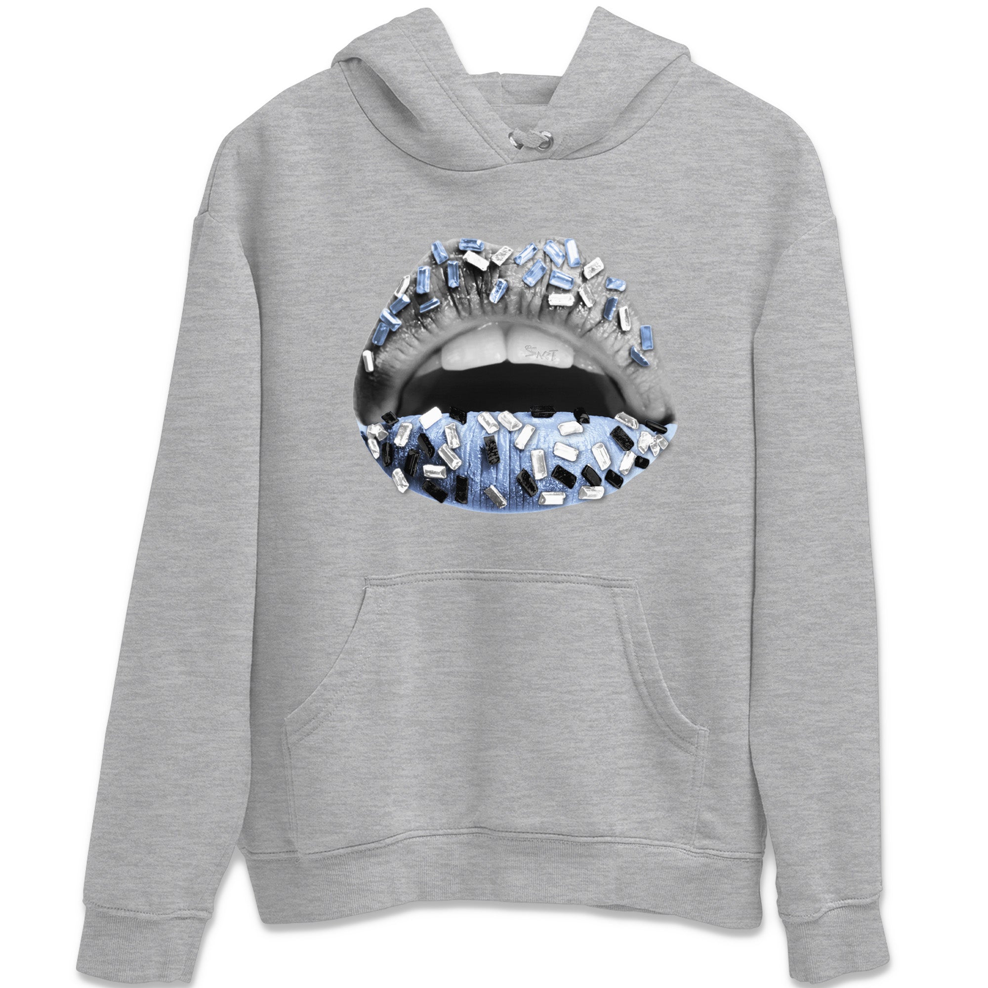 Lips Jewel Unisex Tops - Air Jordan 11 White Cement
