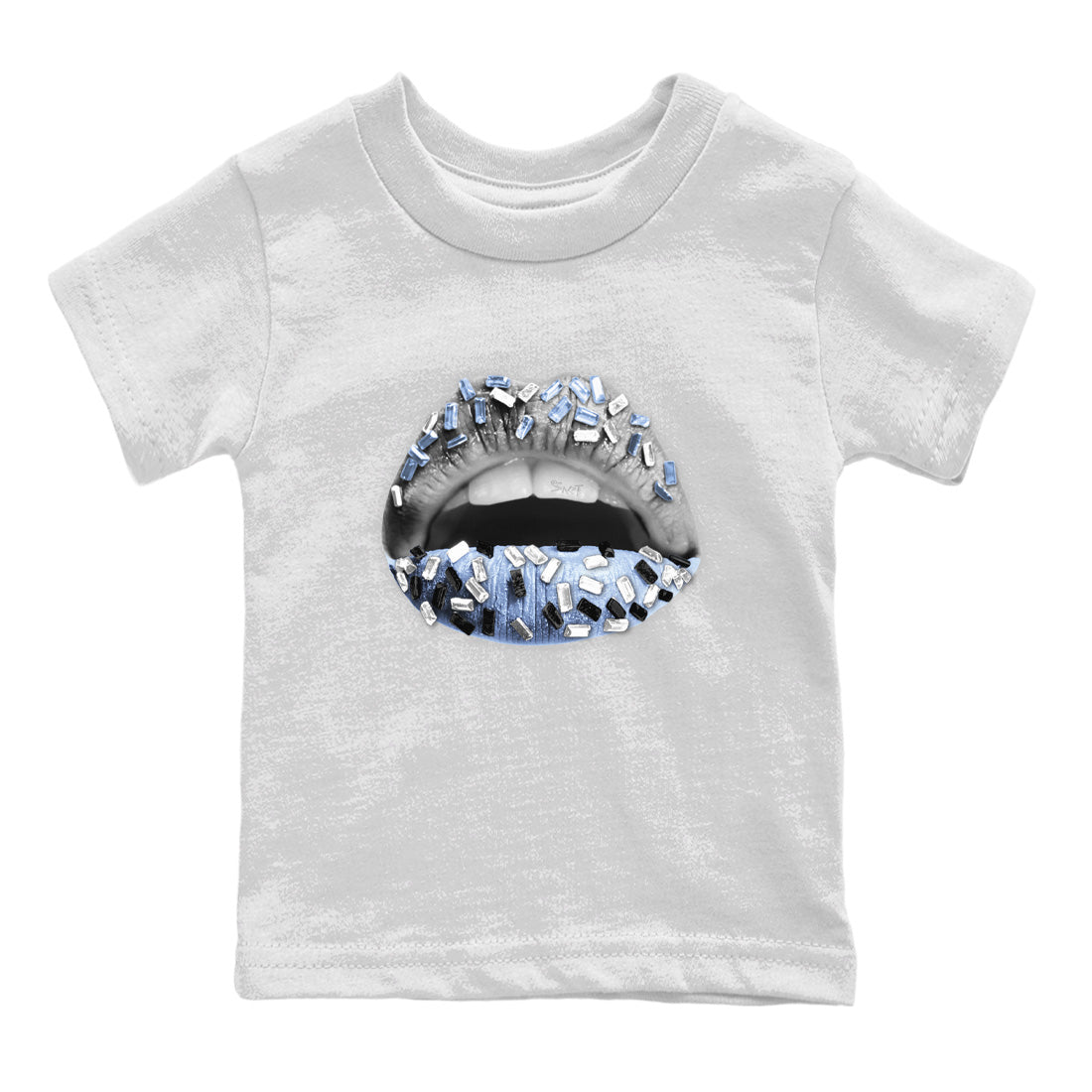 Lips Jewel Kids Tops - Air Jordan 11 White Cement