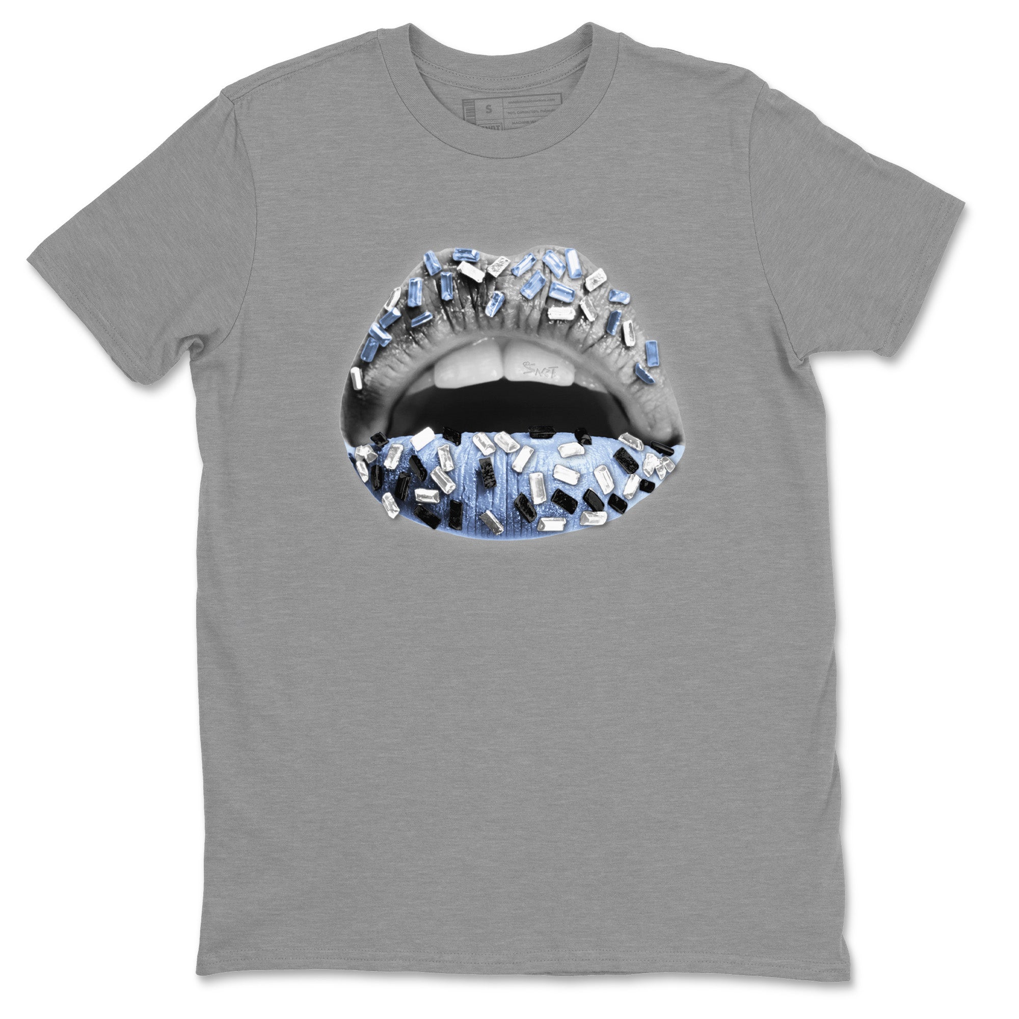 Lips Jewel Unisex Tops - Air Jordan 11 White Cement