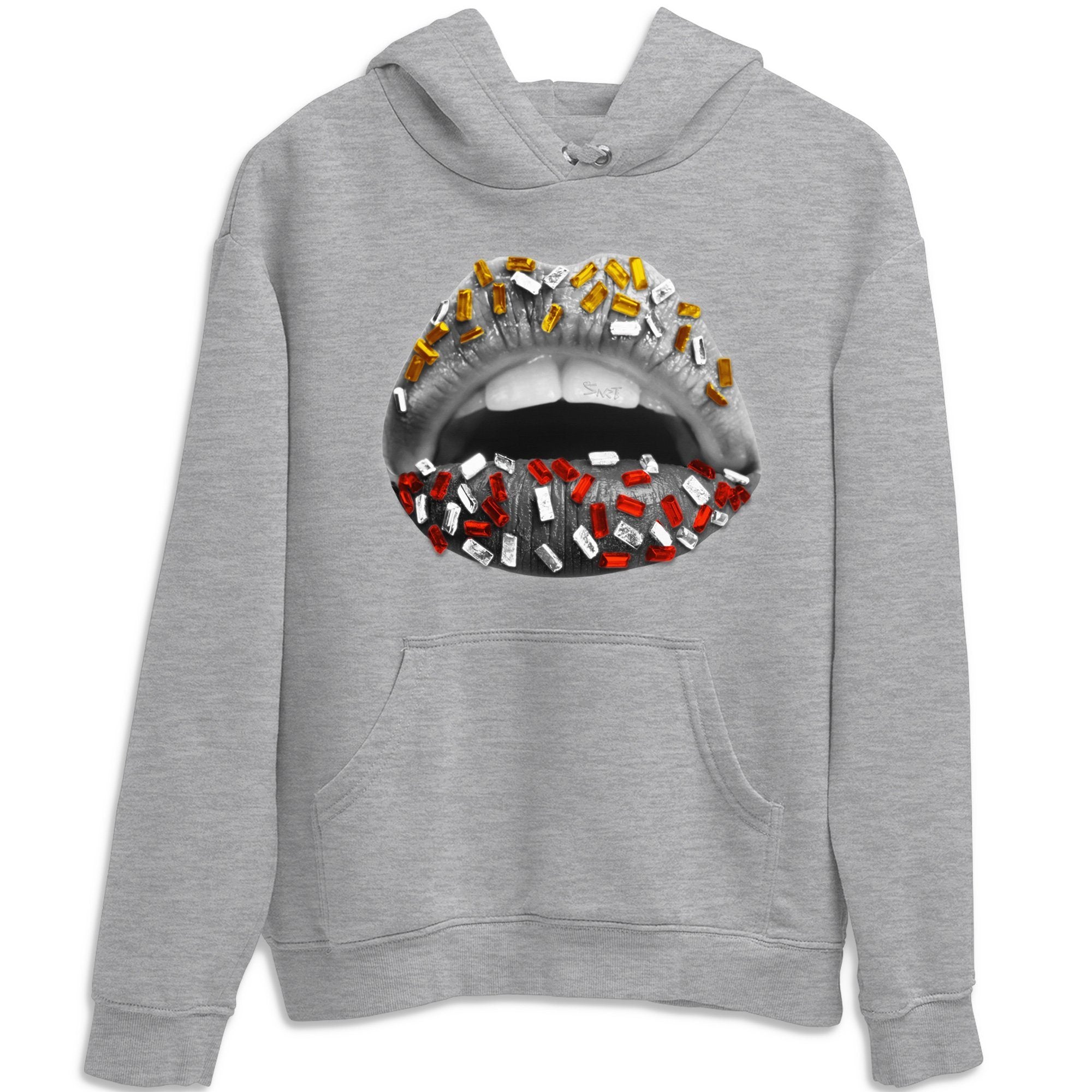 Lips Jewel Unisex Tops - Air Jordan 3 Cool Grey