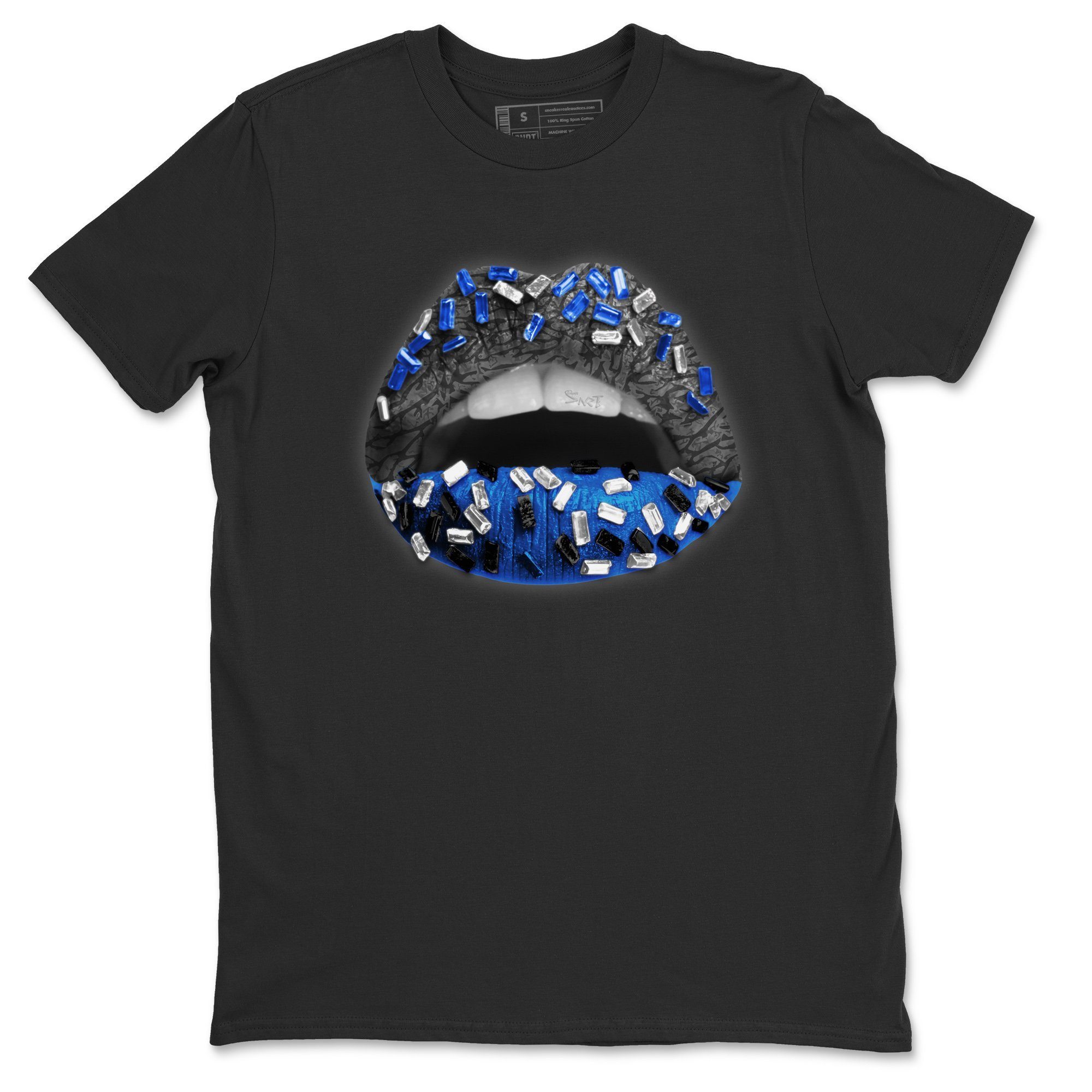 Lips Jewel Unisex Tops - Air Jordan 3 Racer Blue