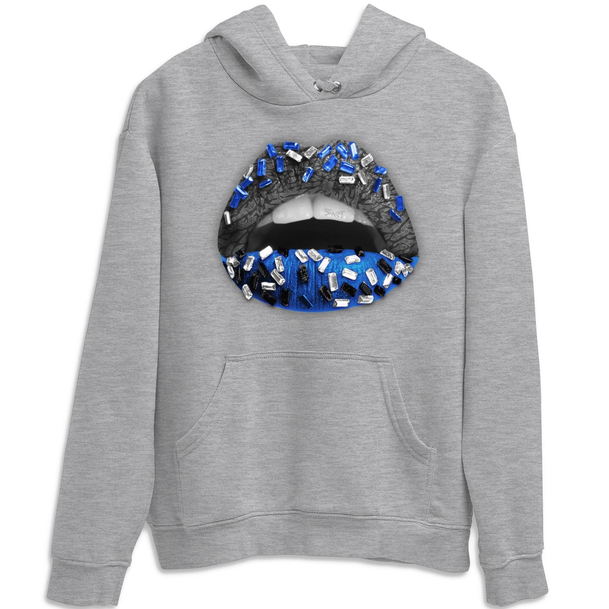 Lips Jewel Unisex Tops - Air Jordan 3 Racer Blue