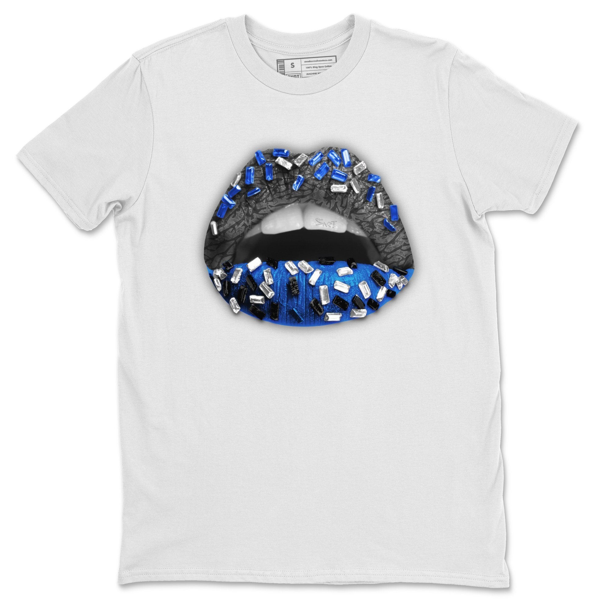 Lips Jewel Unisex Tops - Air Jordan 3 Racer Blue